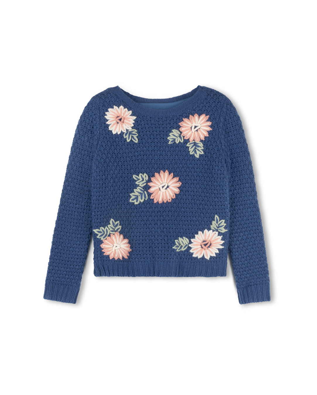 Timber Scattered Flower Chunky Knit Sweater