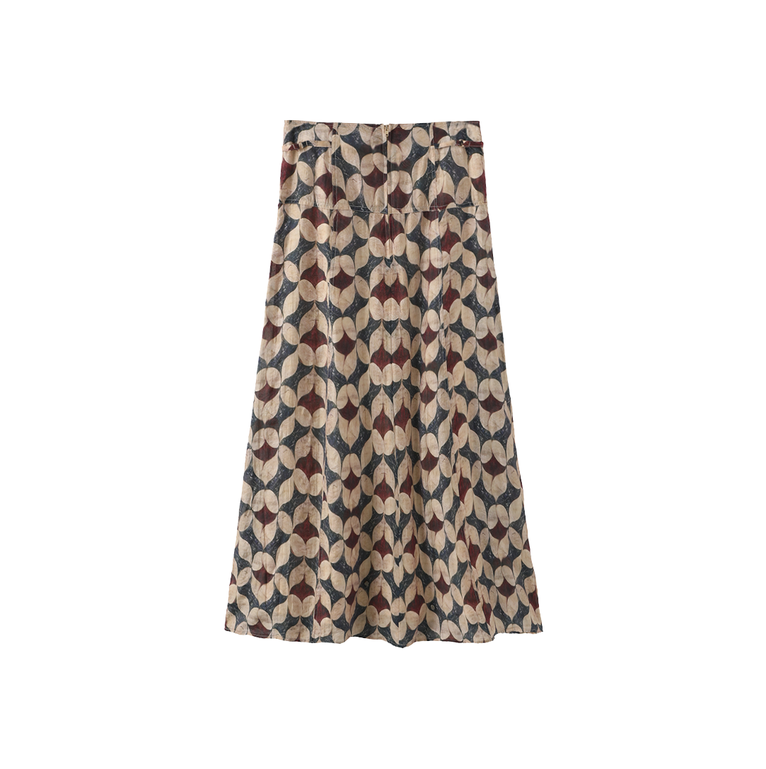 Floral Chiffon Skirt