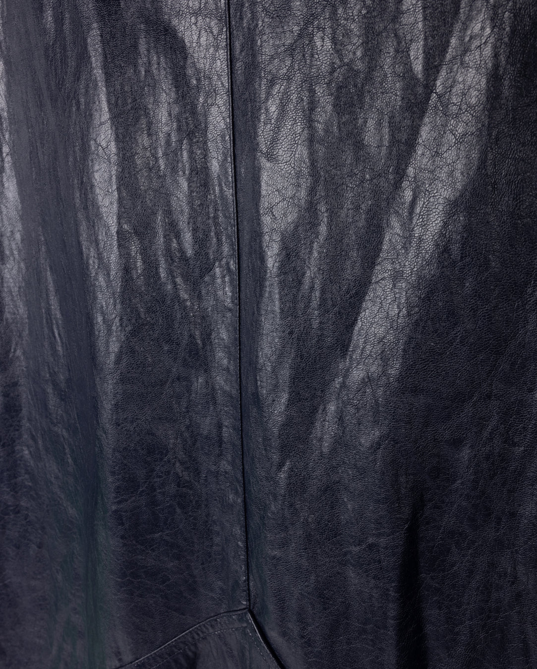 Leather Textured Maxi Skirt