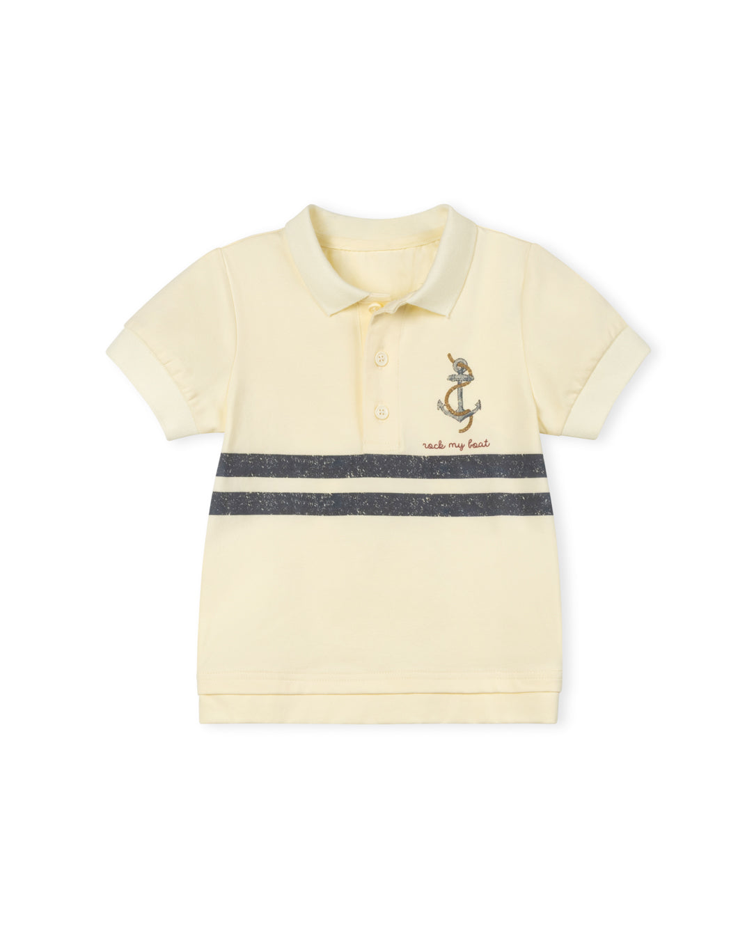 Flake Striped Detailed Polo