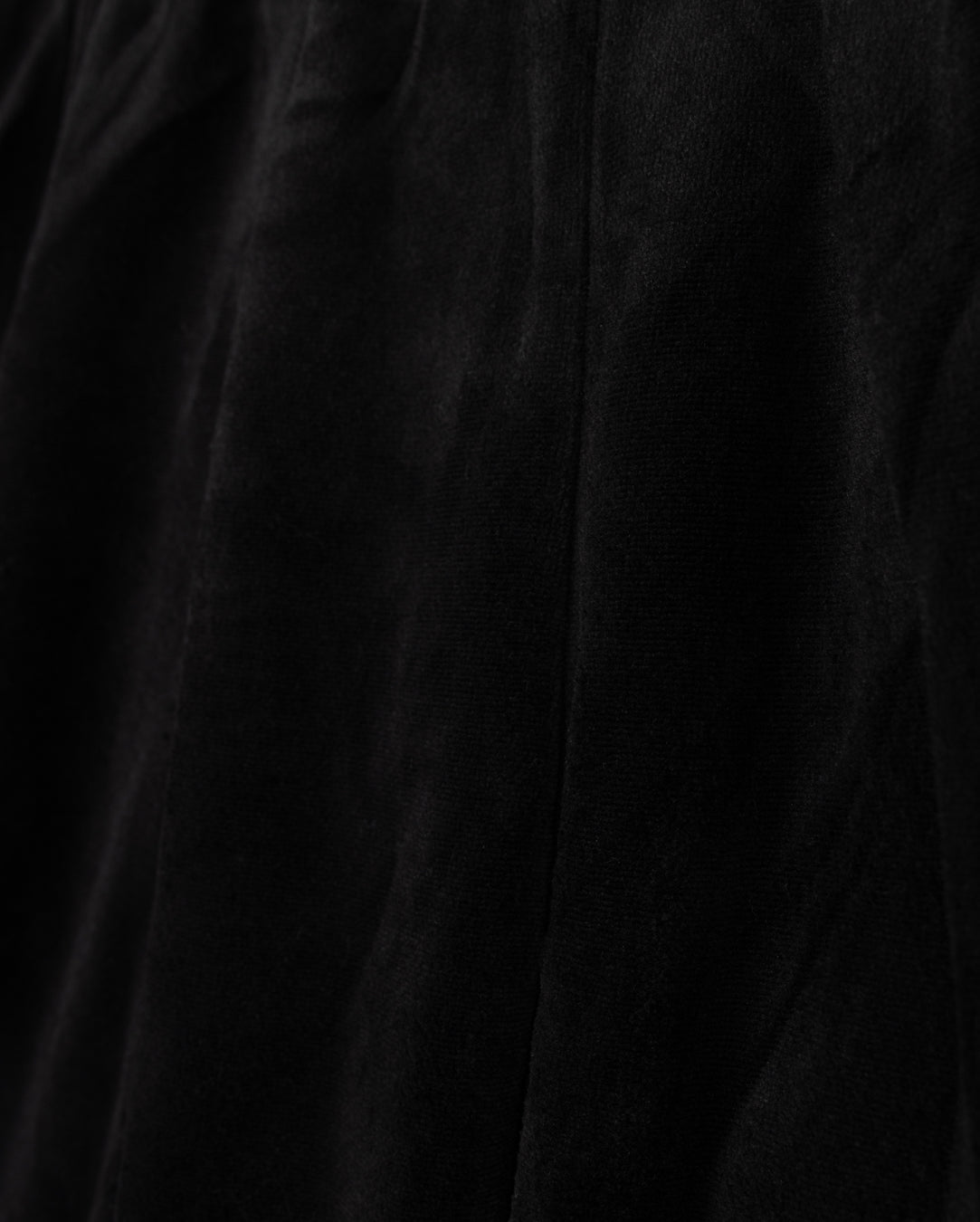 Velour Paneled Knee Skirt