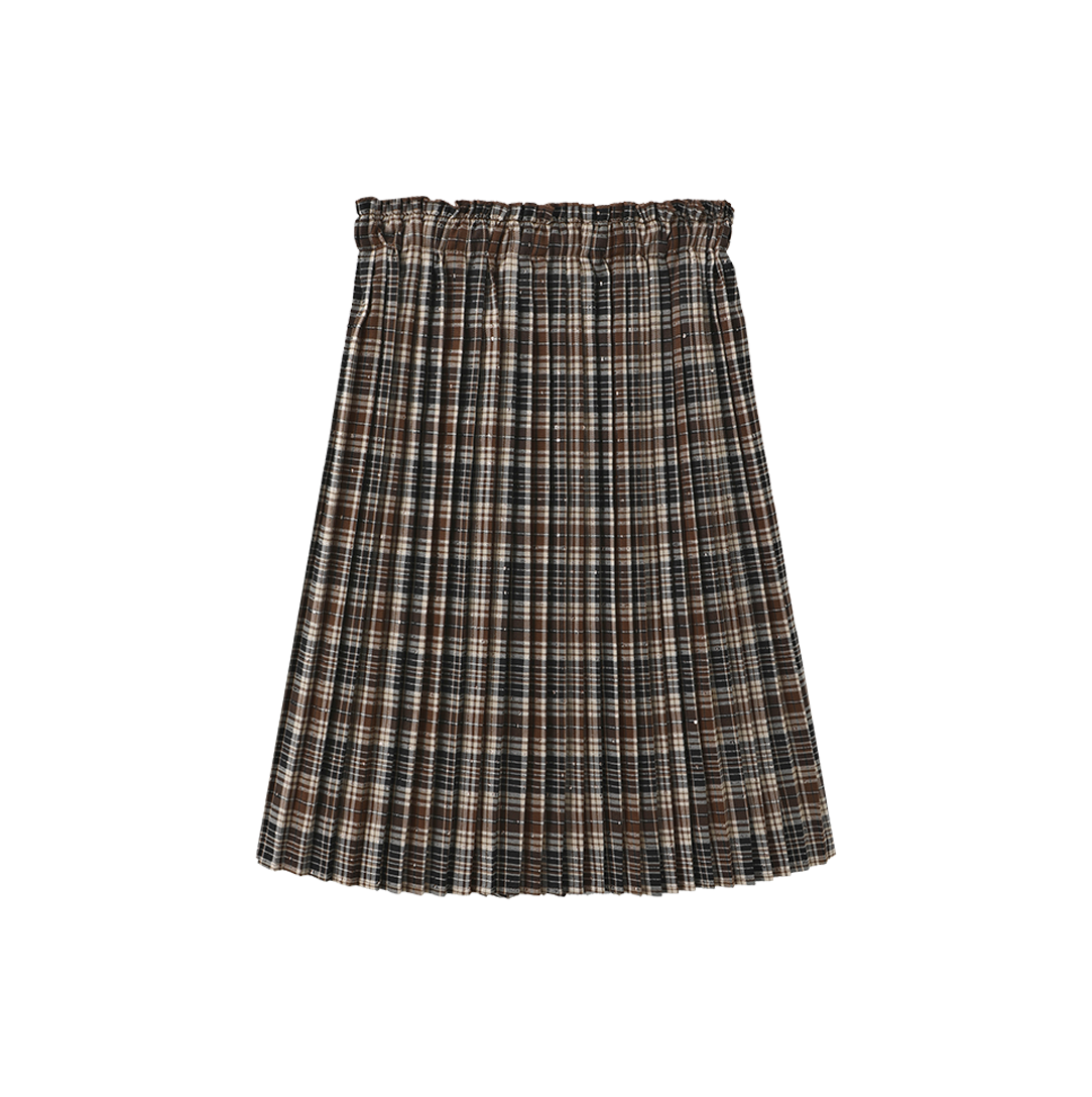 Gail Plaid Pleated Skirt