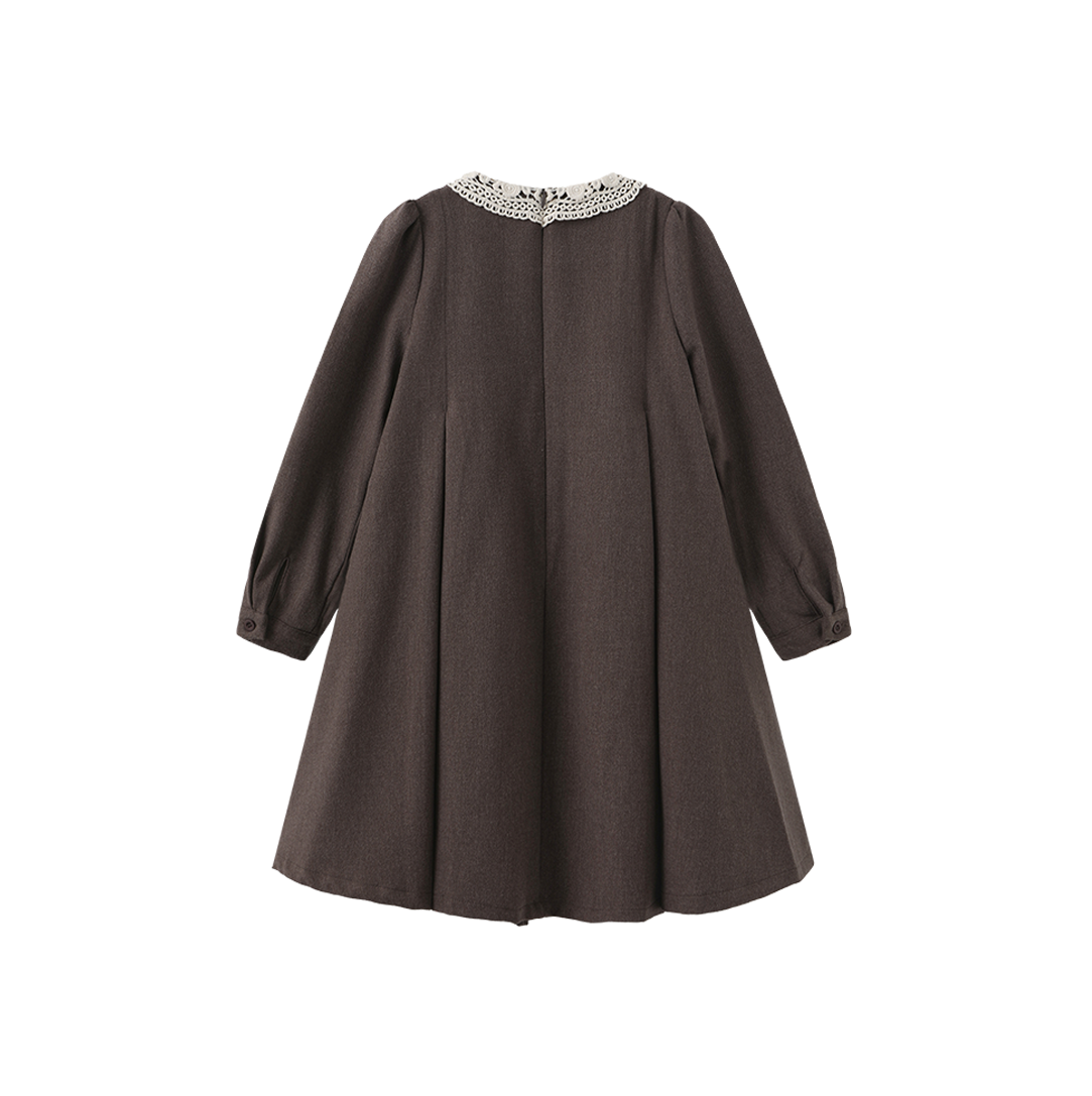 Hilton Wool Pleat Dress