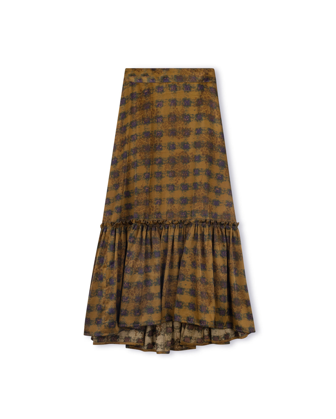 Tiered High Low Skirt W-14310