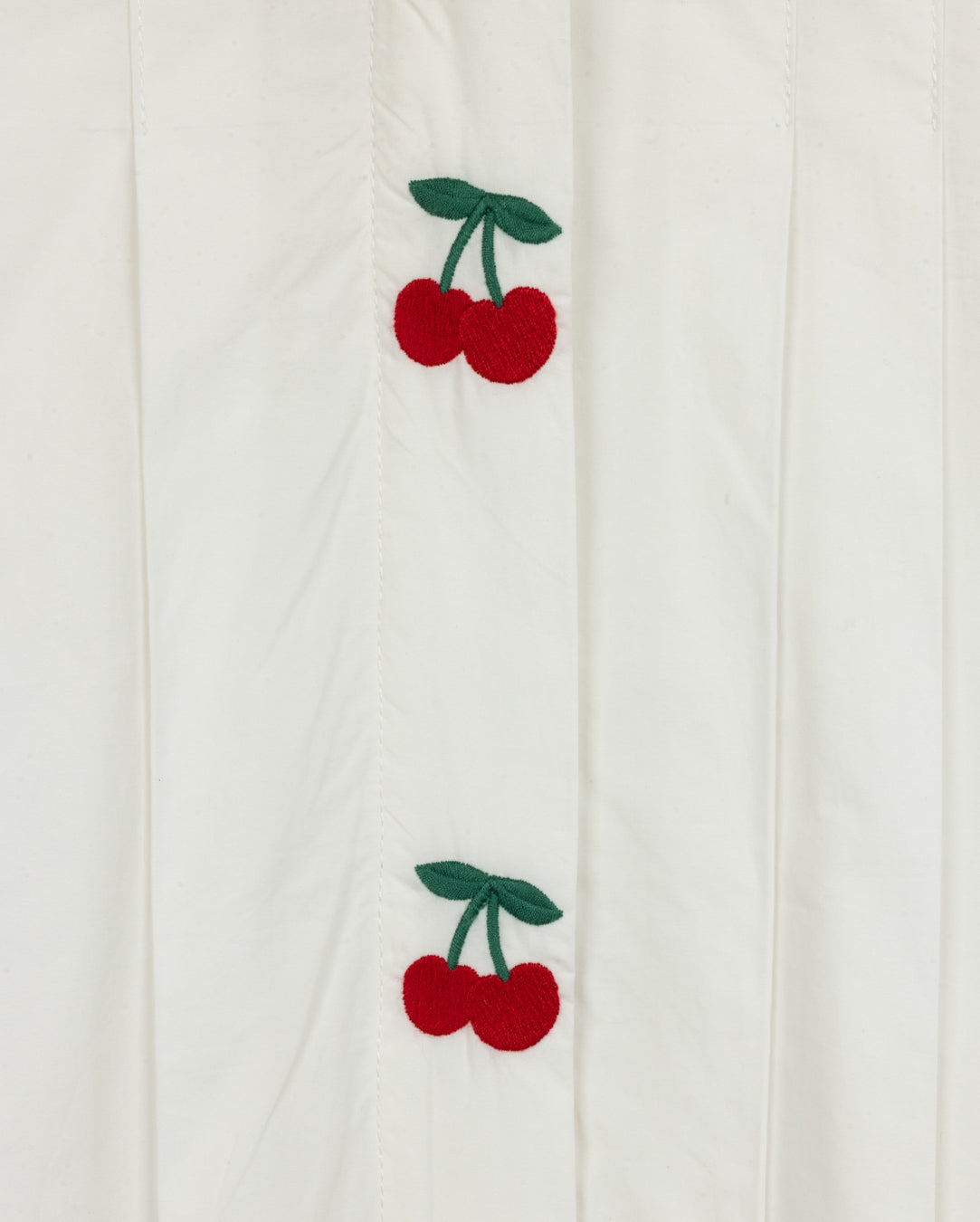 Tessa Embroidered Cherry Pleated Dress