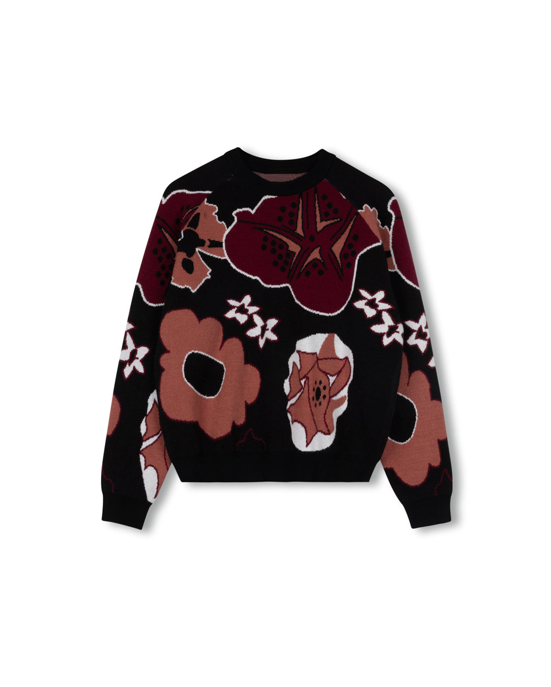 Printed Knit Sweater W-23366