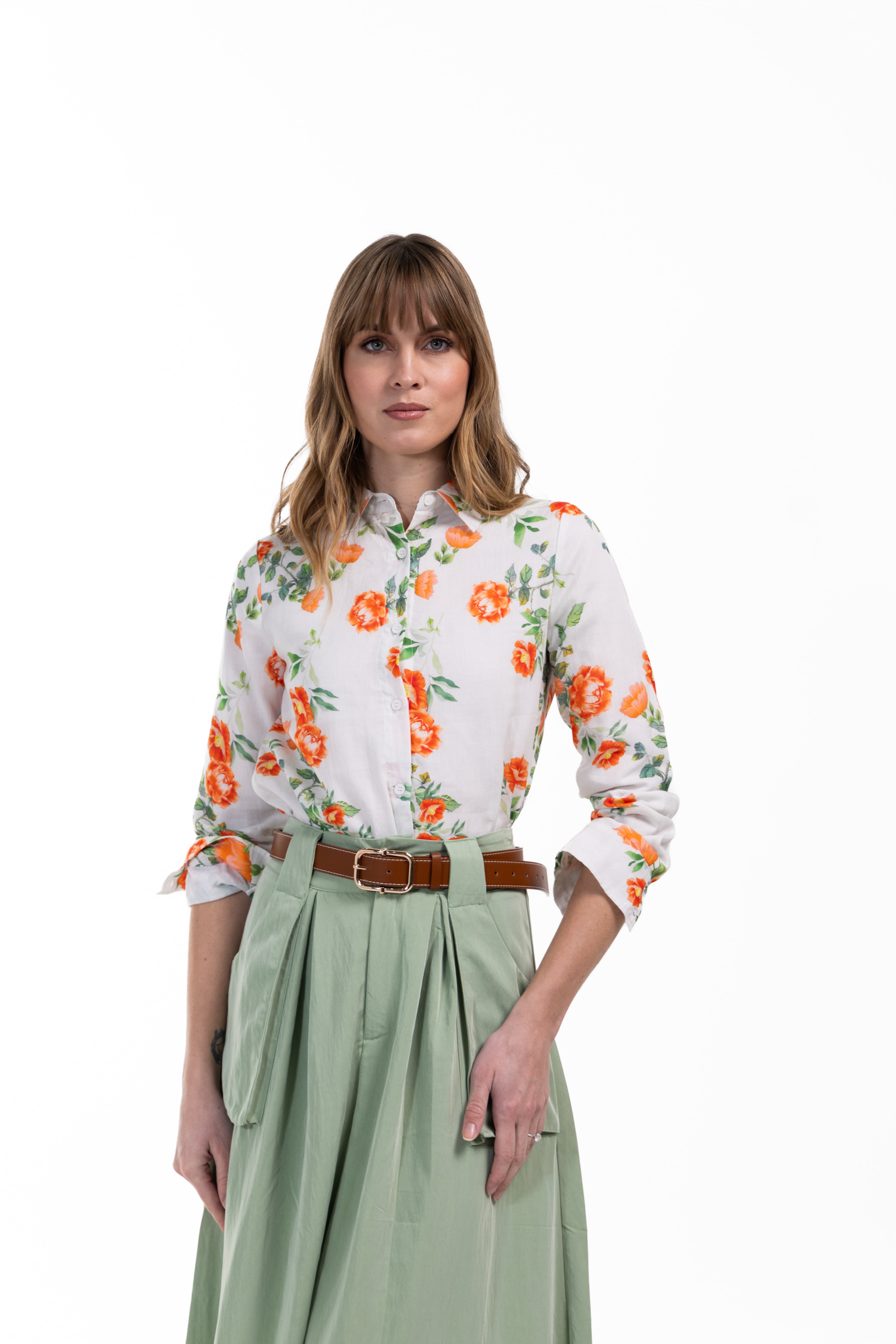 Printed Floral Blouse - Junees