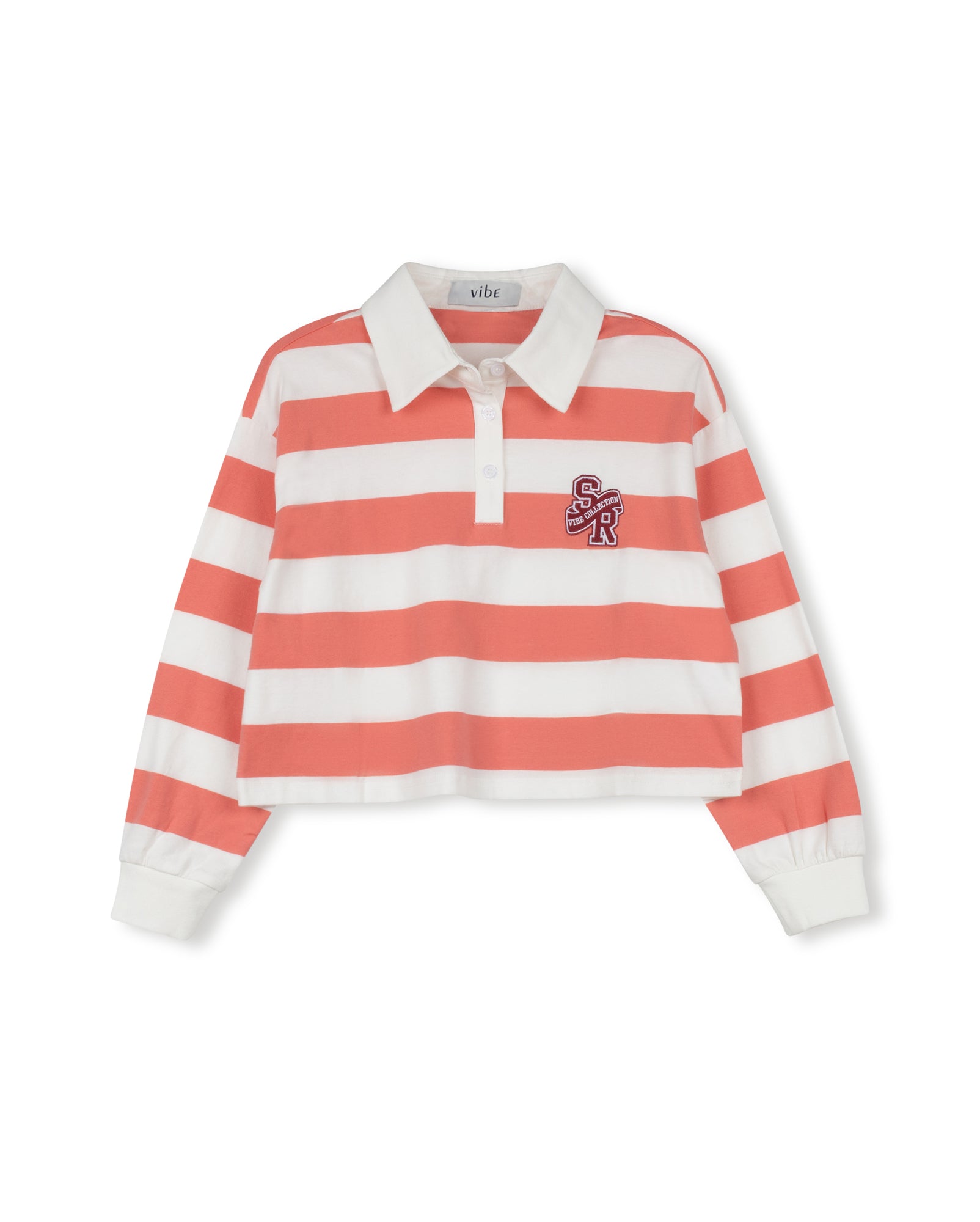 Cropped Striped Off Shoulder Tee - Junees