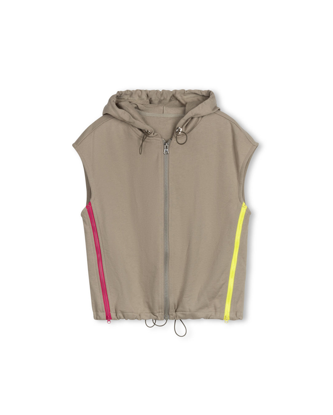 Clay Sweatshirt Detail Vest