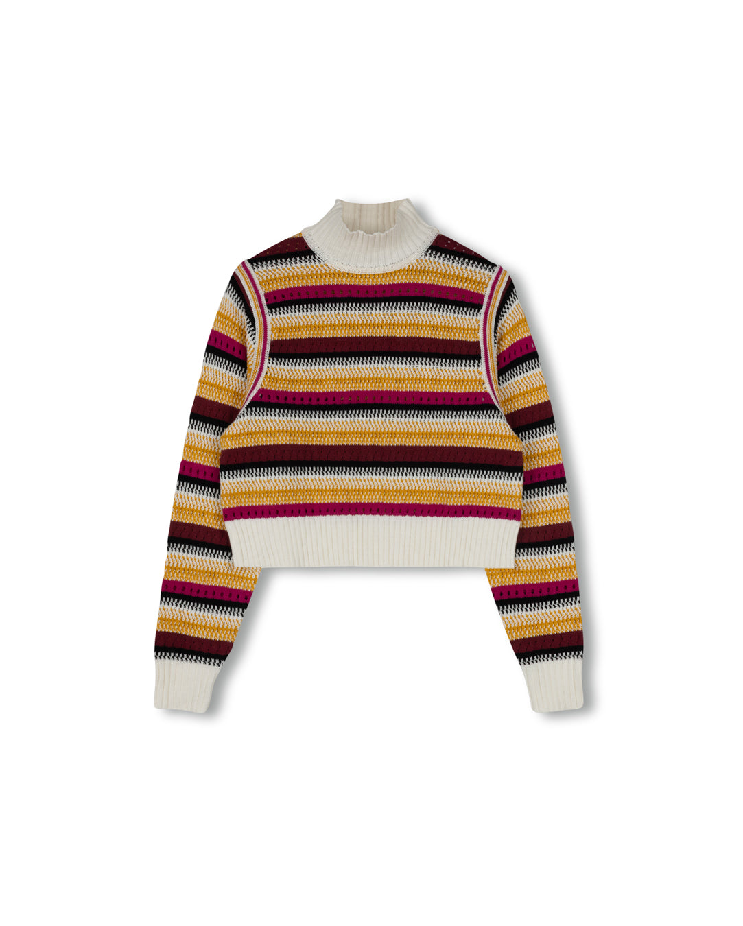 Crochet Colorful Stripe Sweater