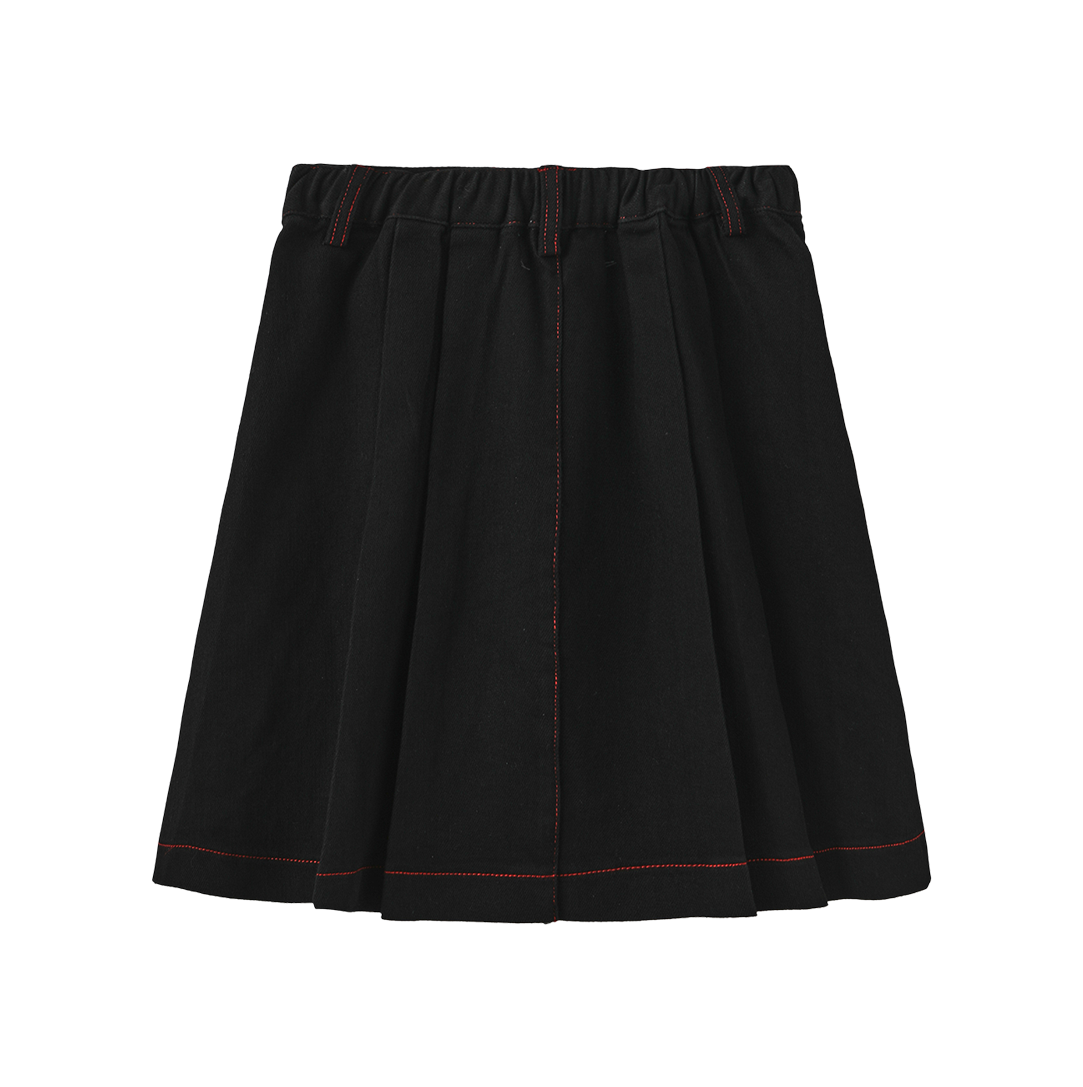Pave Denim Detail Skirt