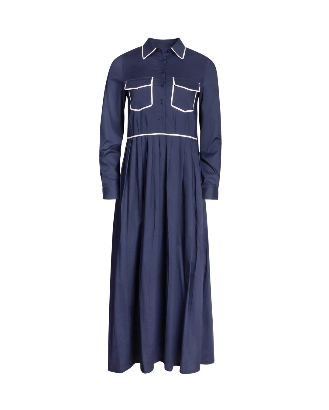 Poplin Trimmed Dress