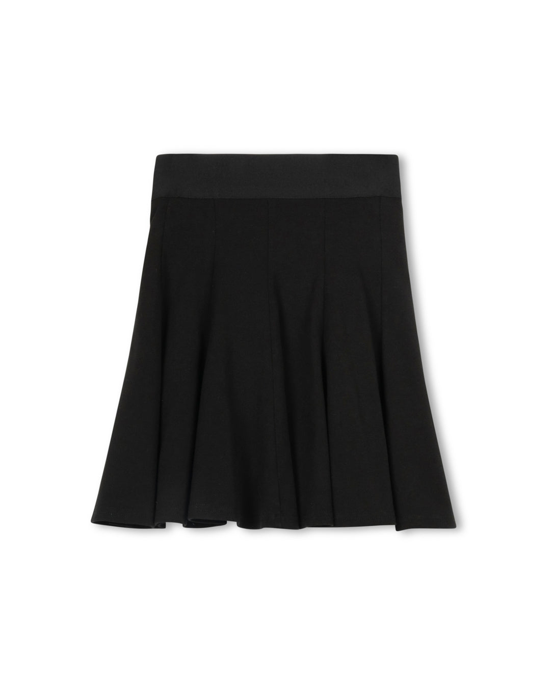 Elastic Waist Panel Knee Skirt - Junees