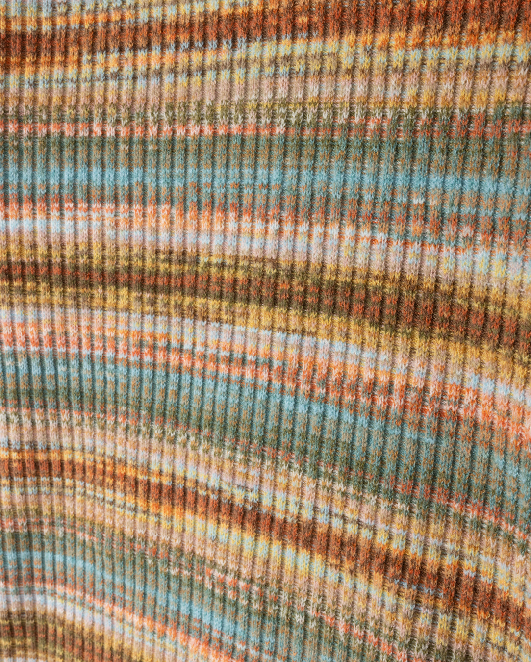 Multi Color Rib Turtleneck