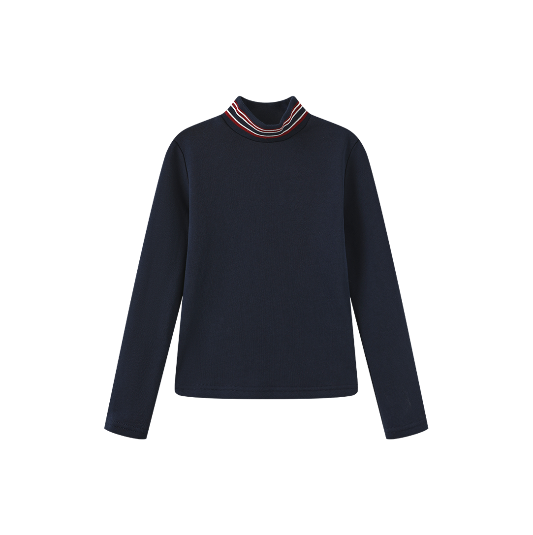 Sweatshirt Fitted Detail Mock Neck