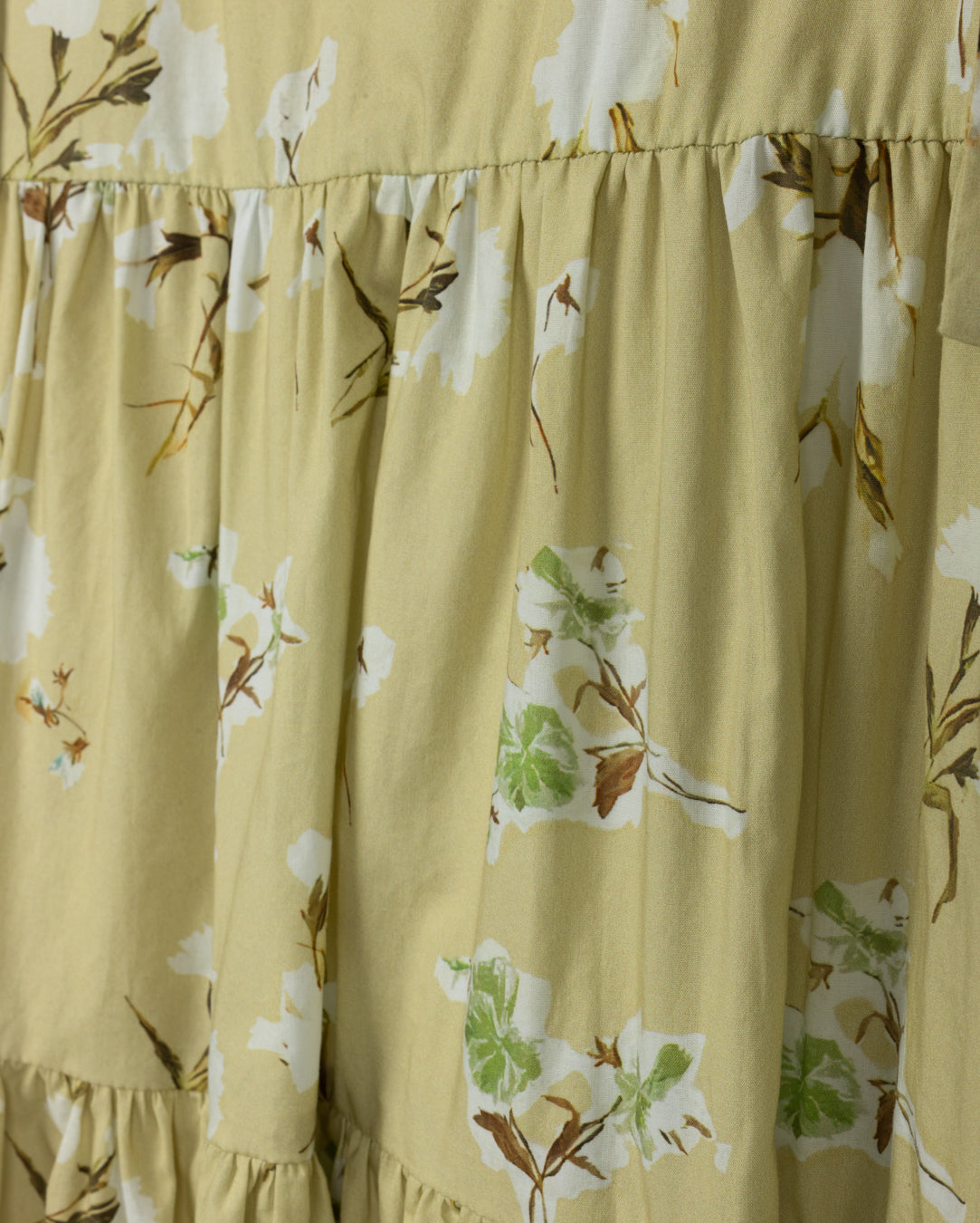 Parker Floral Gathered Cotton Midi Dress