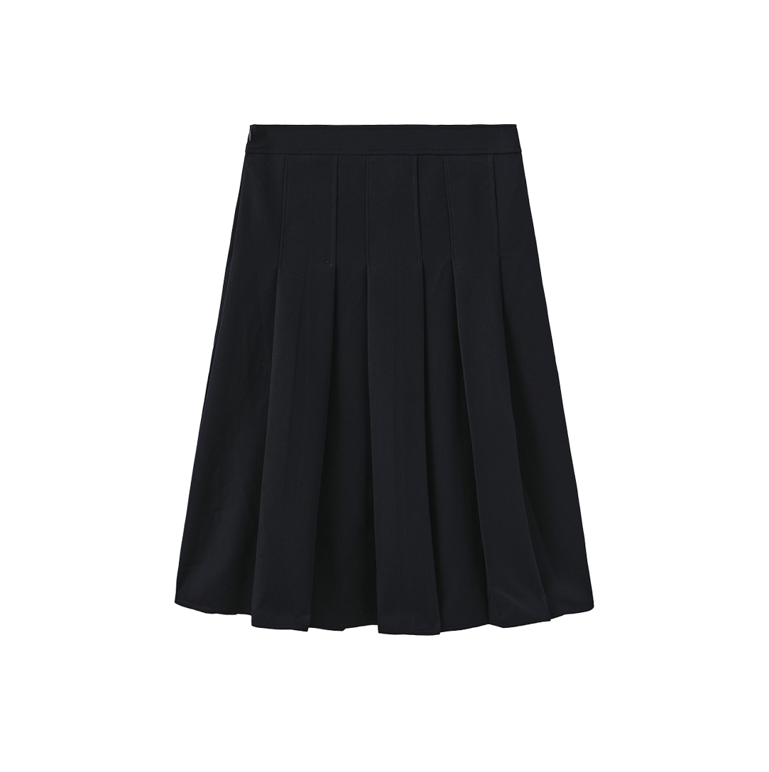 Box Pleat Short Skirt