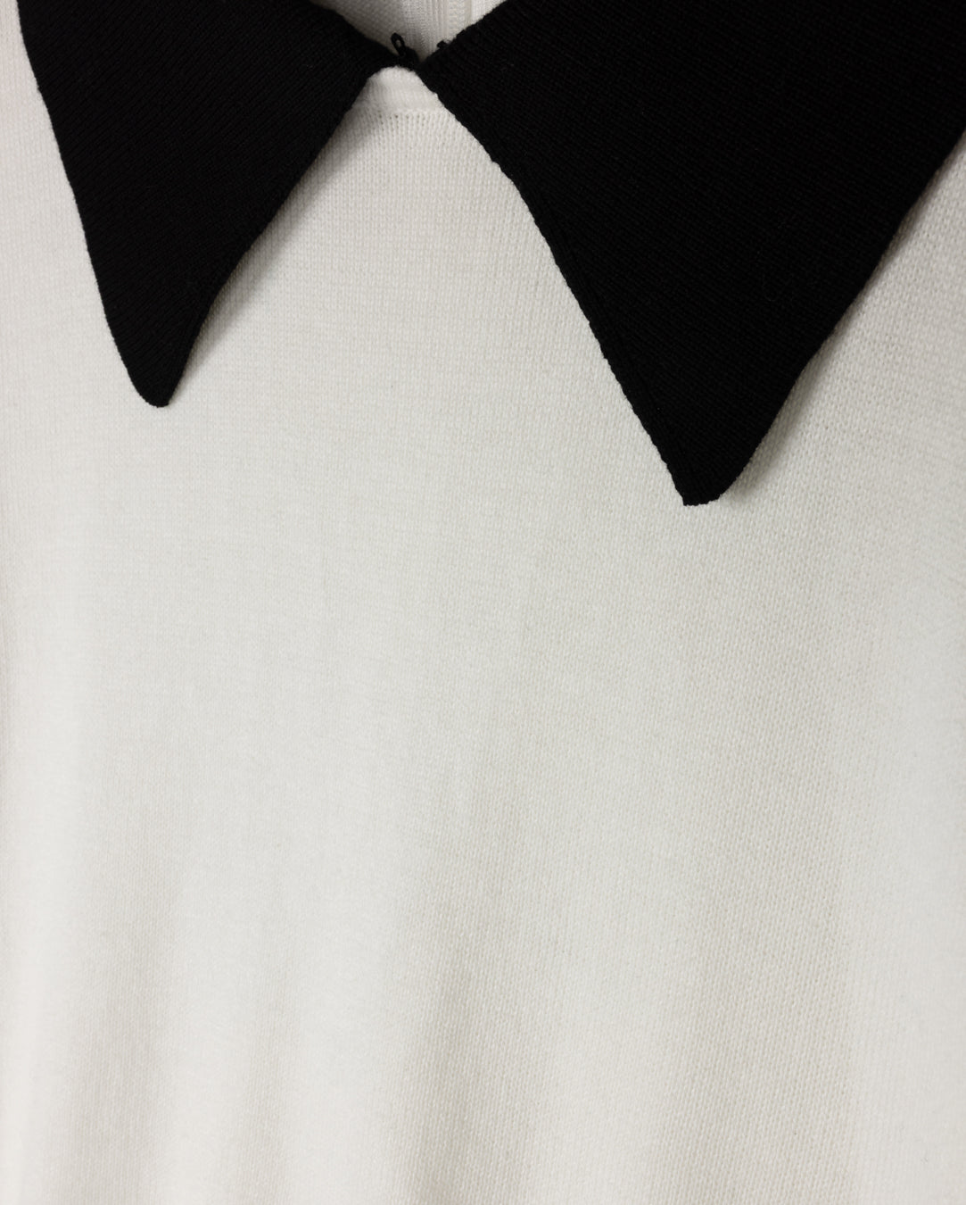 Silk Knit Collar Top