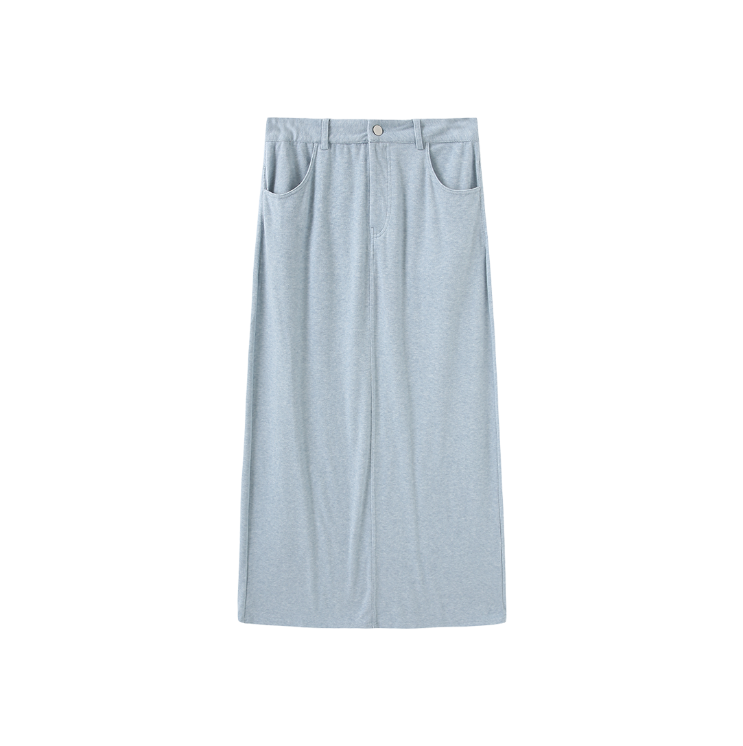 Alva Straight Front Fly thin Skirt