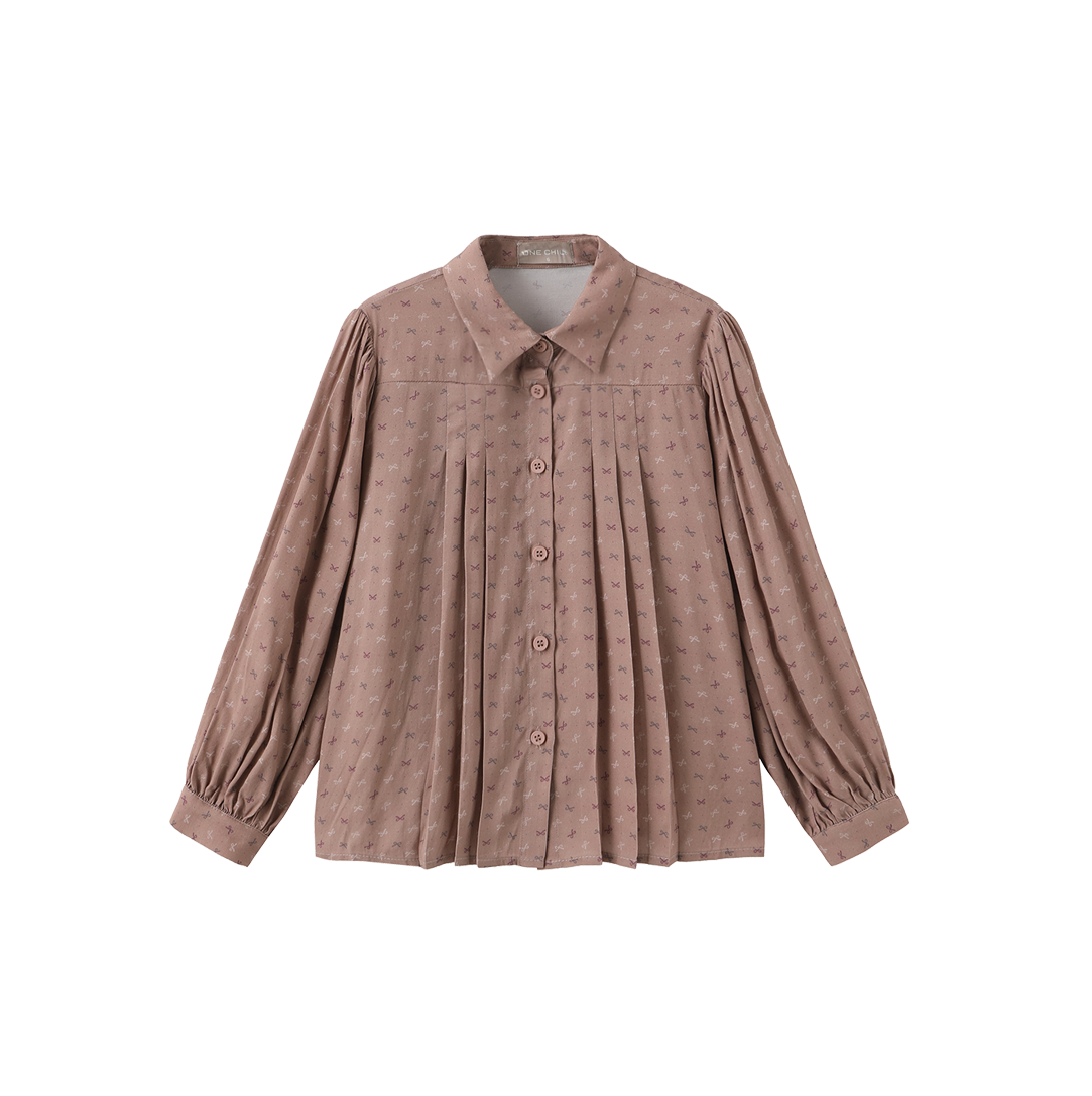 Bows Printed Blouse