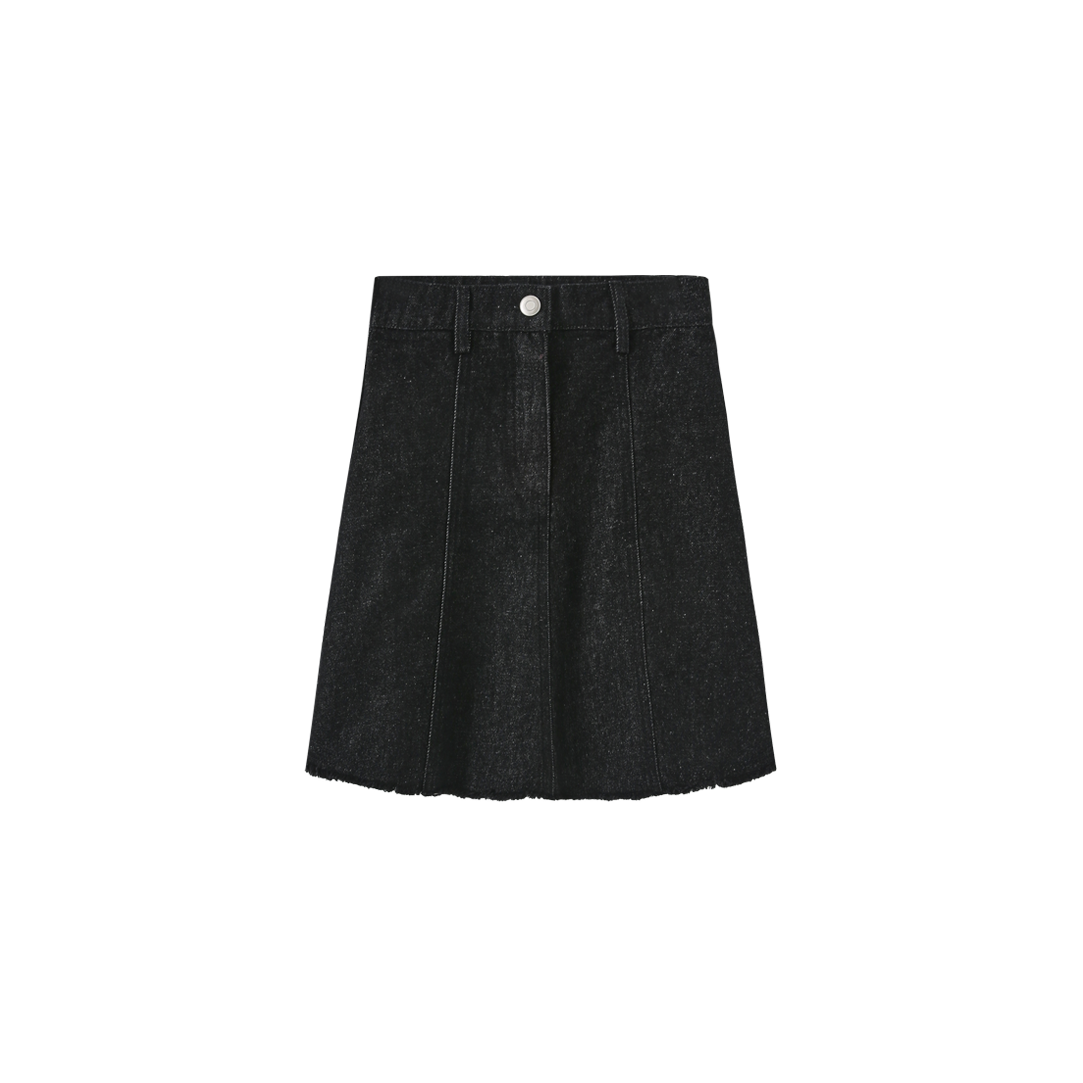 Denim Paneled Skirt