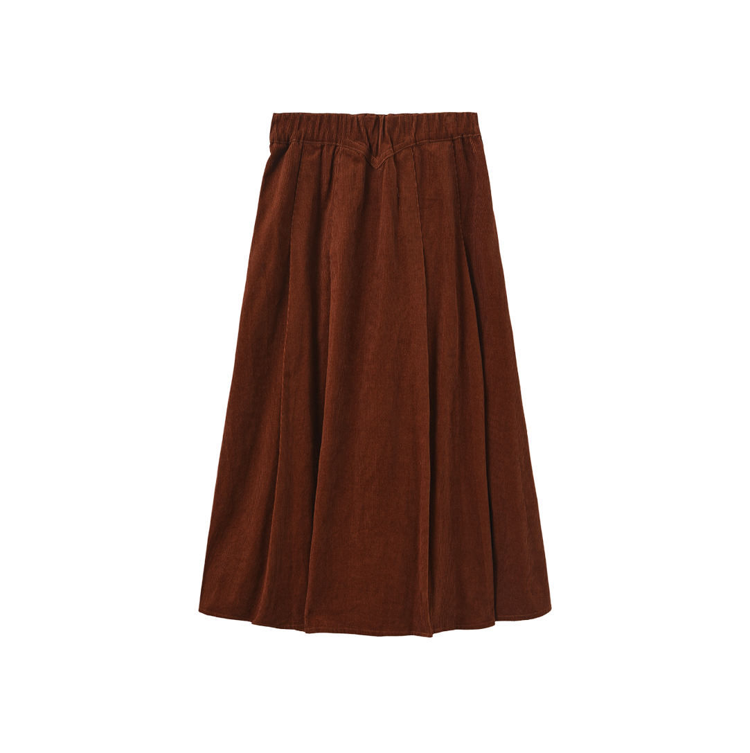 Scotch Corduroy Single Pocket Midi Skirt