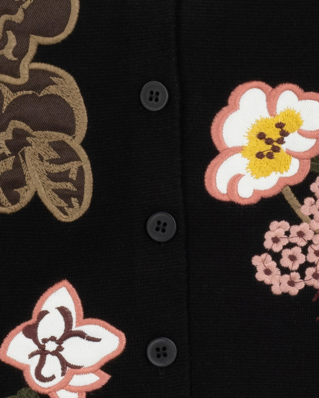 Embroidered Crop Knit Jacket W-20449