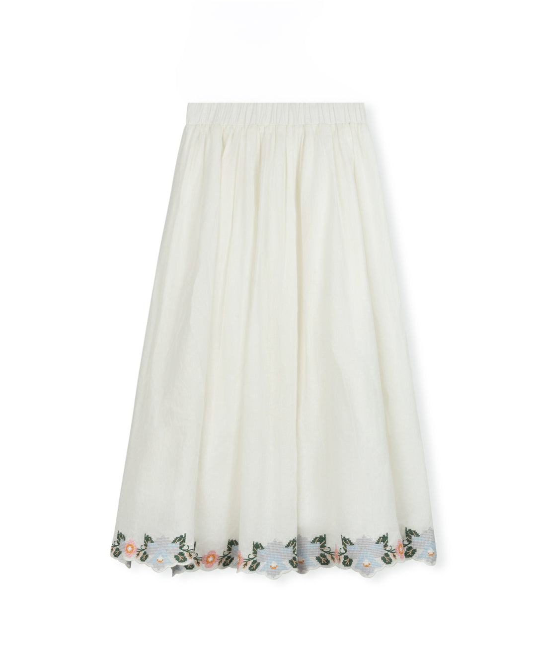 Pastel Embroidered Skirt
