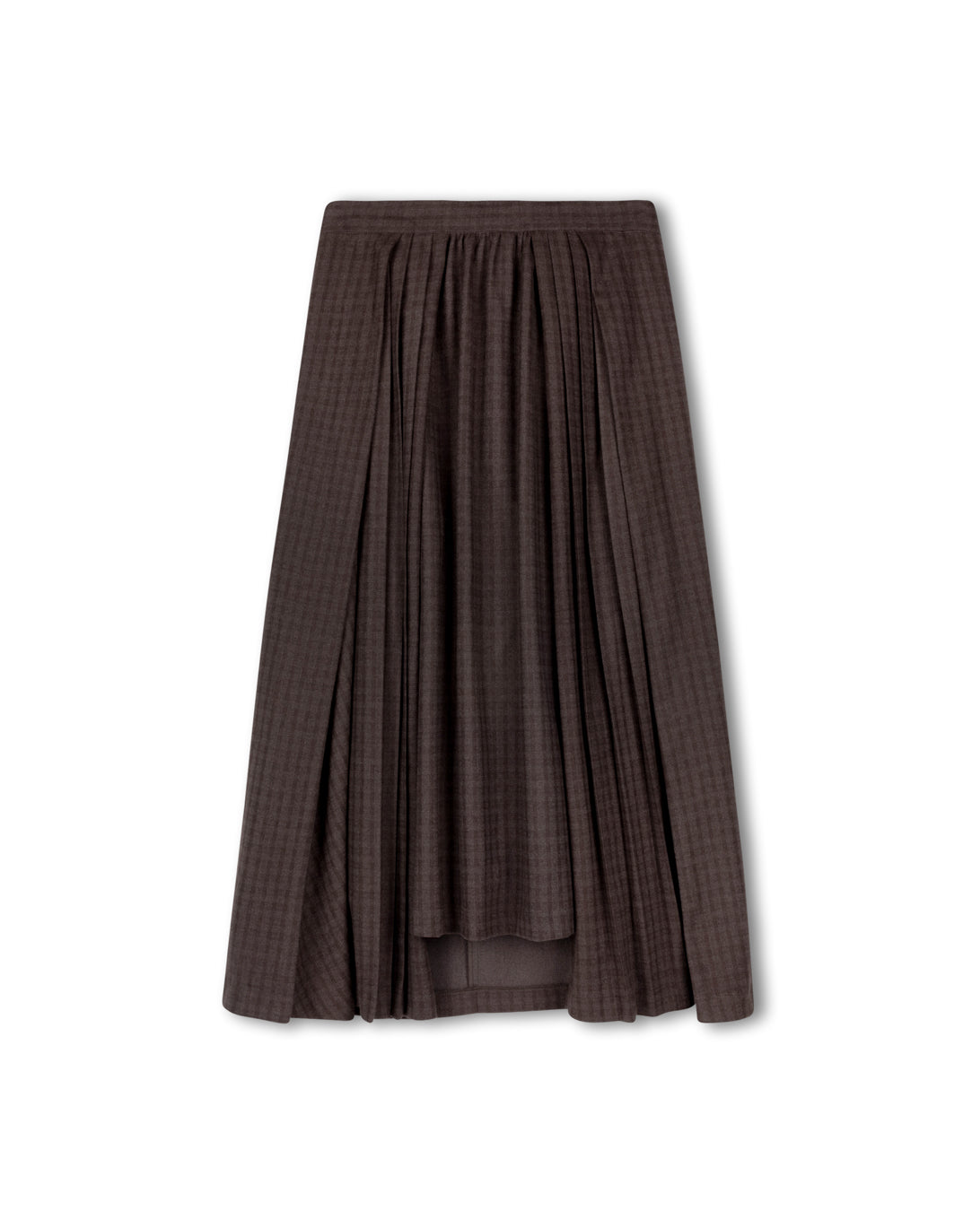High Low Wool Skirt