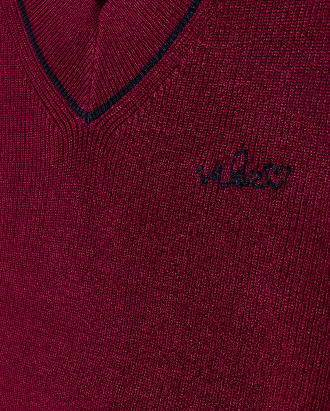 Mine Heathered Knit Trim Vest C-21101