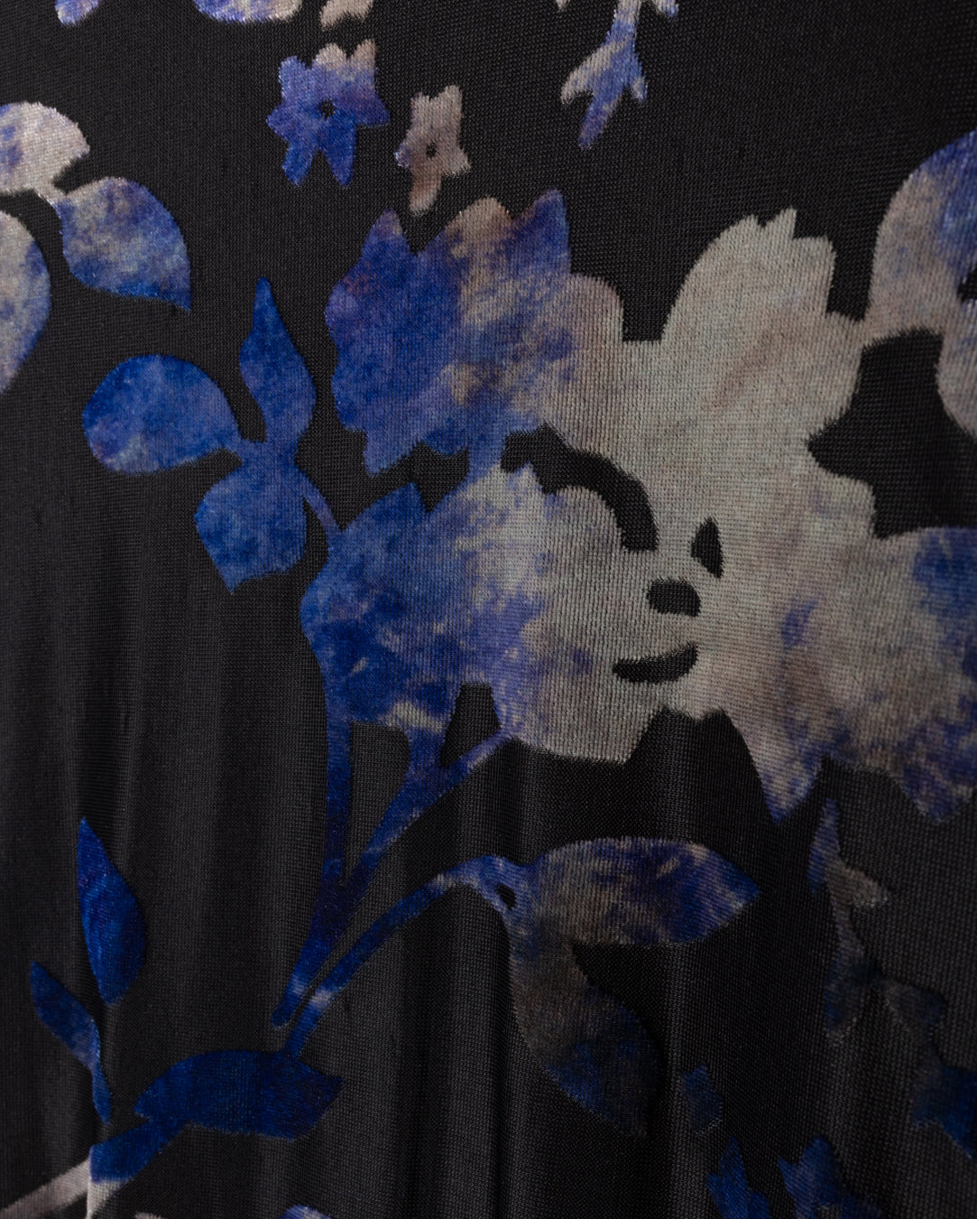 Mesh And Velour Turtleneck C-23034