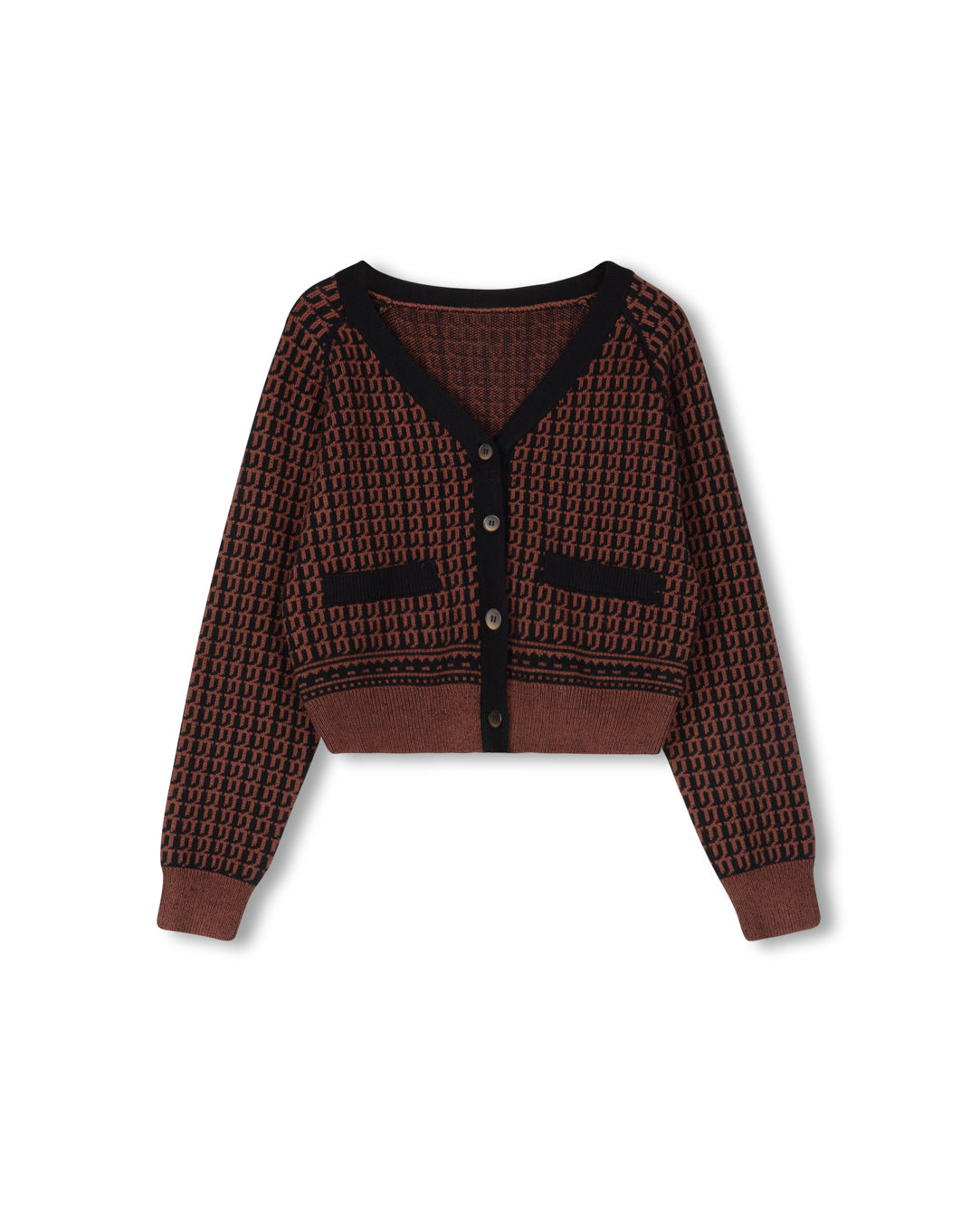 Honeycomb Trim Cardigan