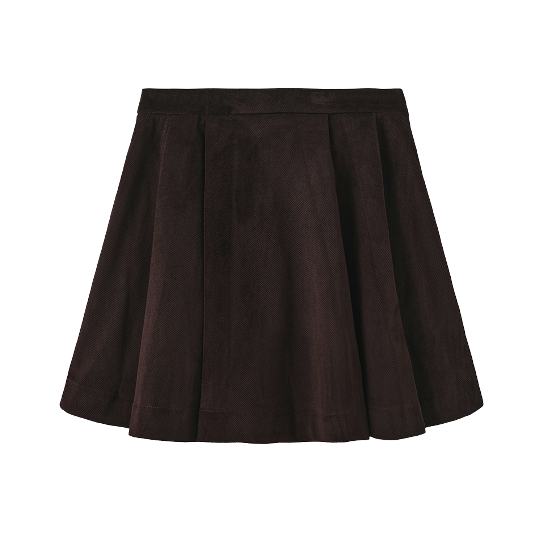 Lino Pleated Skirt