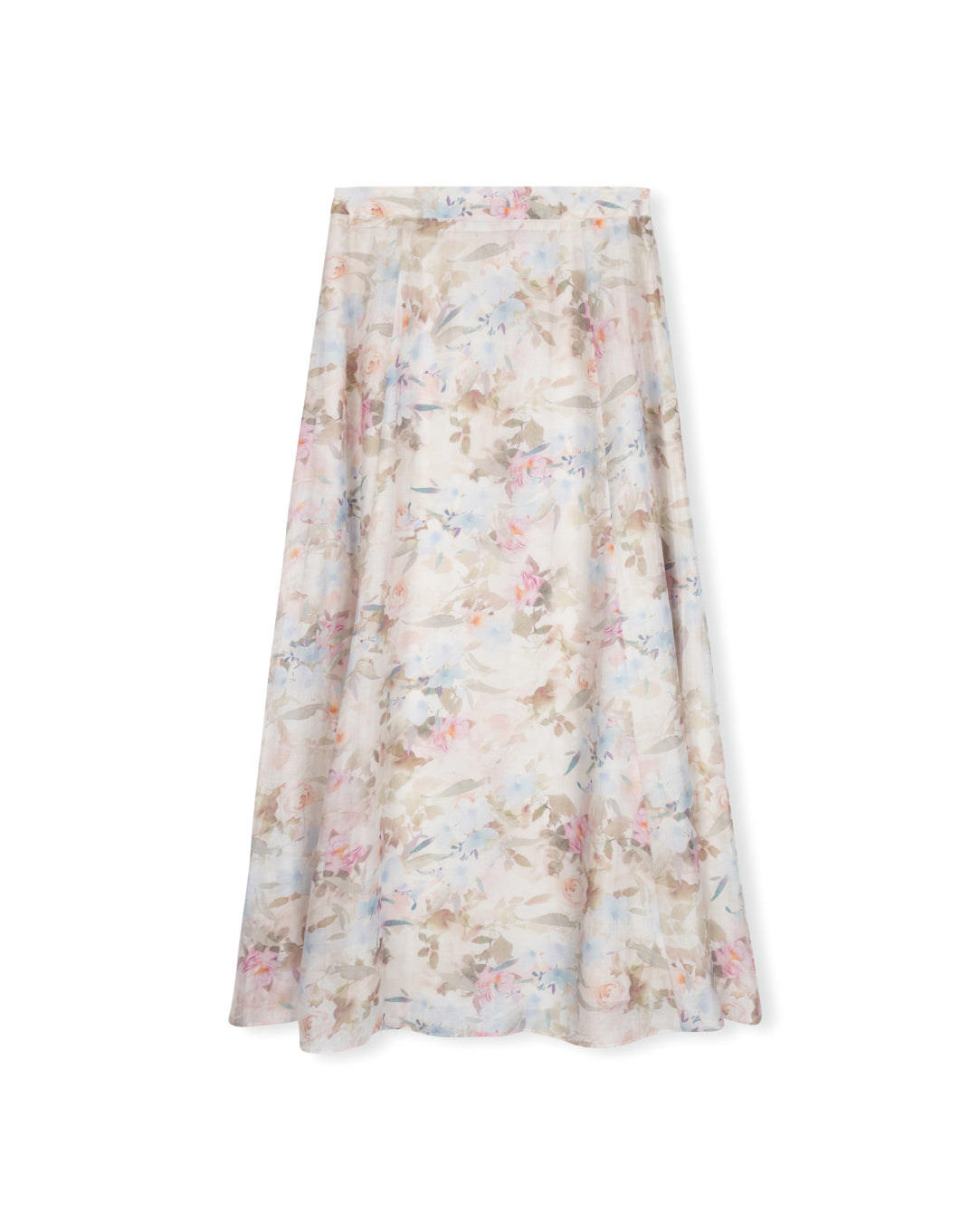 Brin Floral Silk Skirt