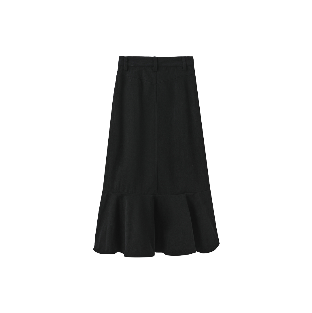 Silo Midi Thin Corduroy Skirt