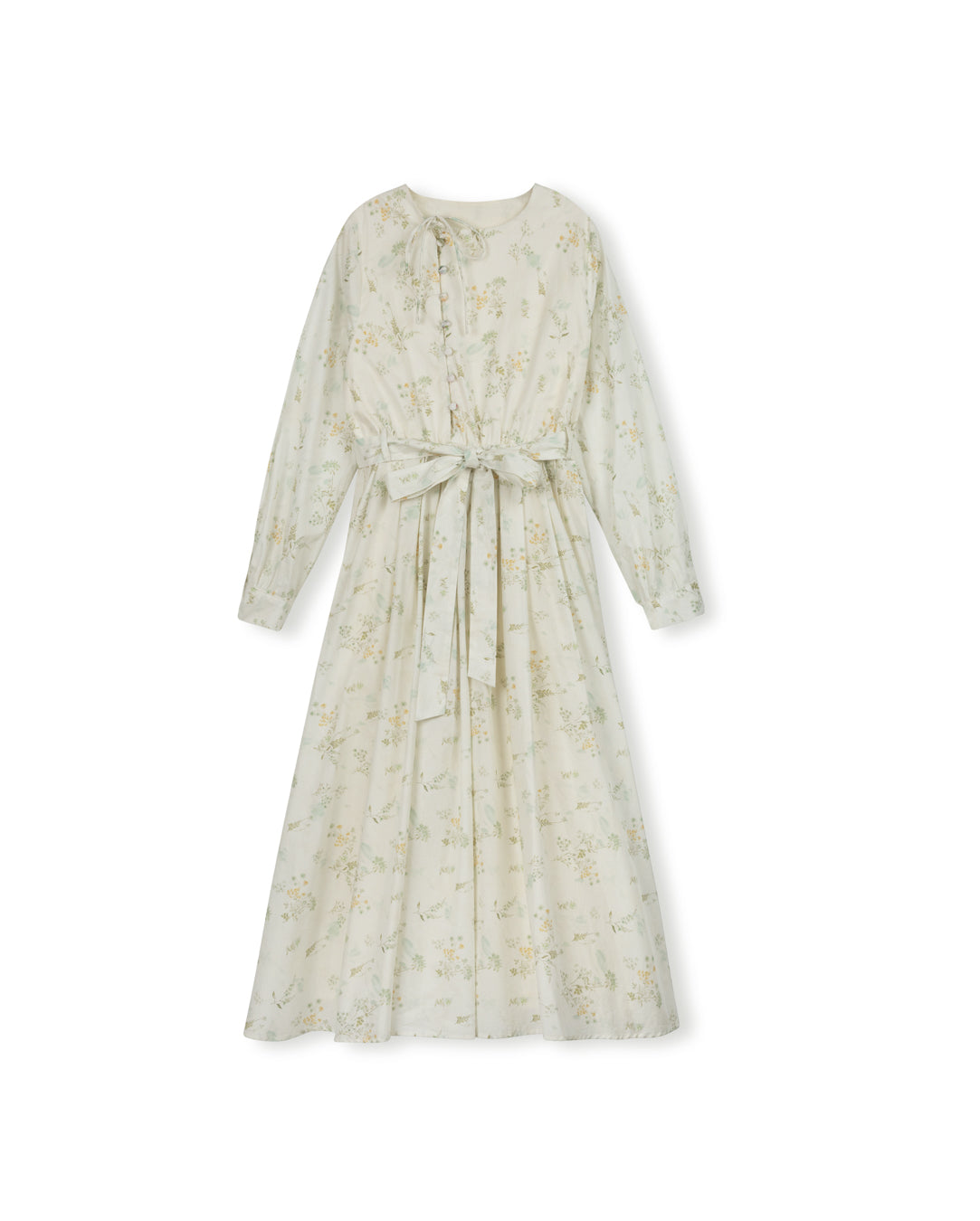 Checked Pleated Detailed Dress