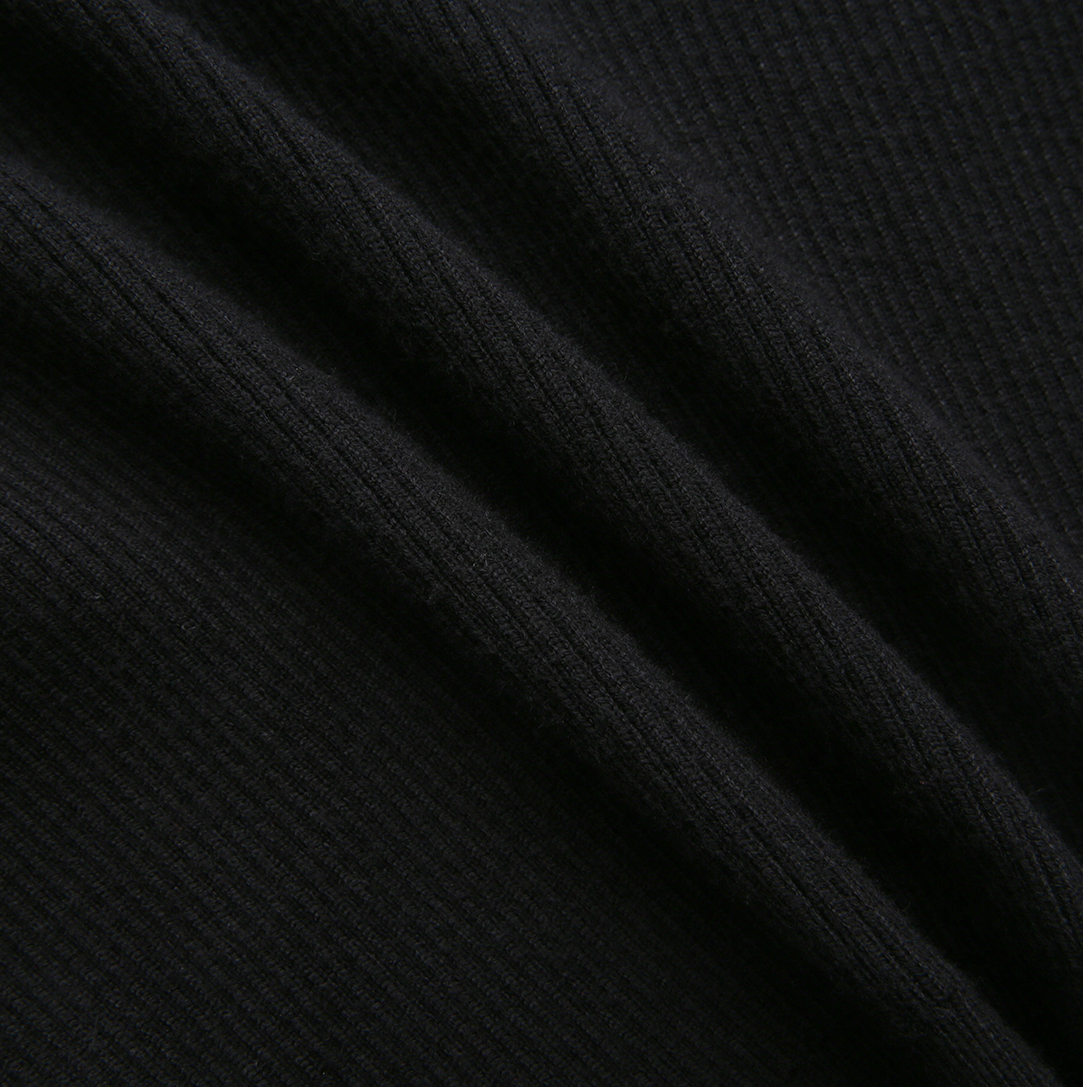 Collared Ribbed Knit Top