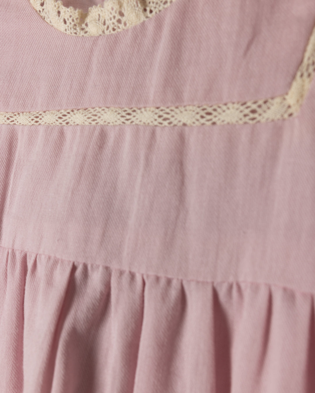 Linen Lace Trim Romper