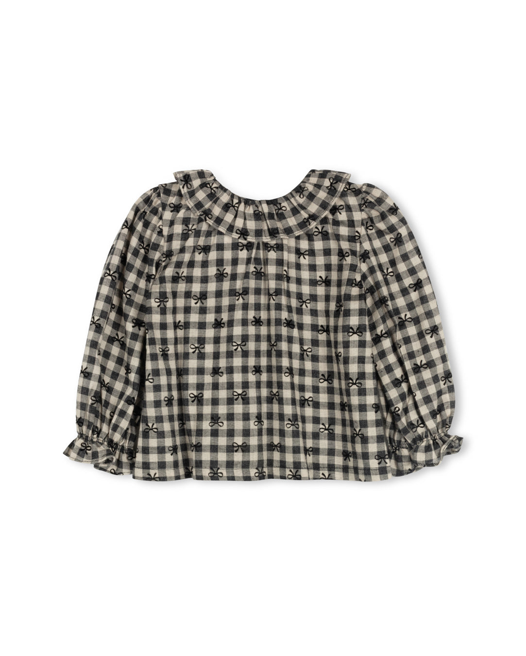Sherry Checked And Bow Blouse