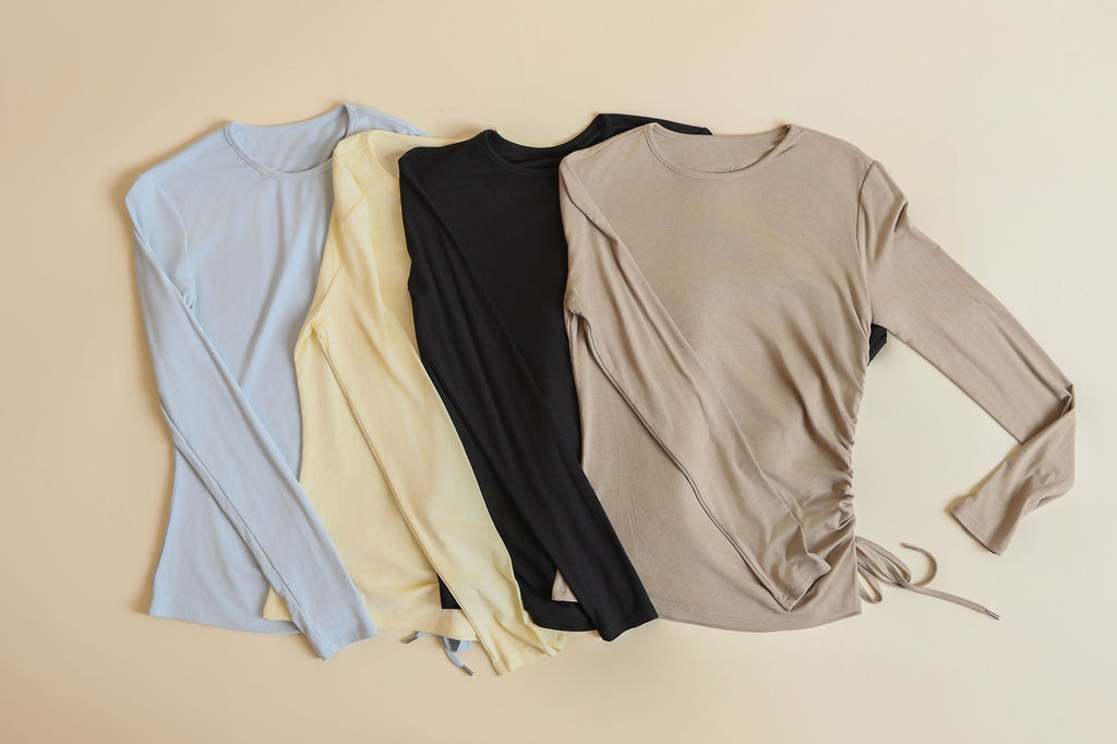 Ruched Draw String Tee