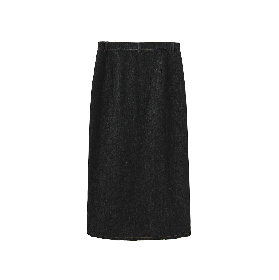 Stitch Denim Skirt