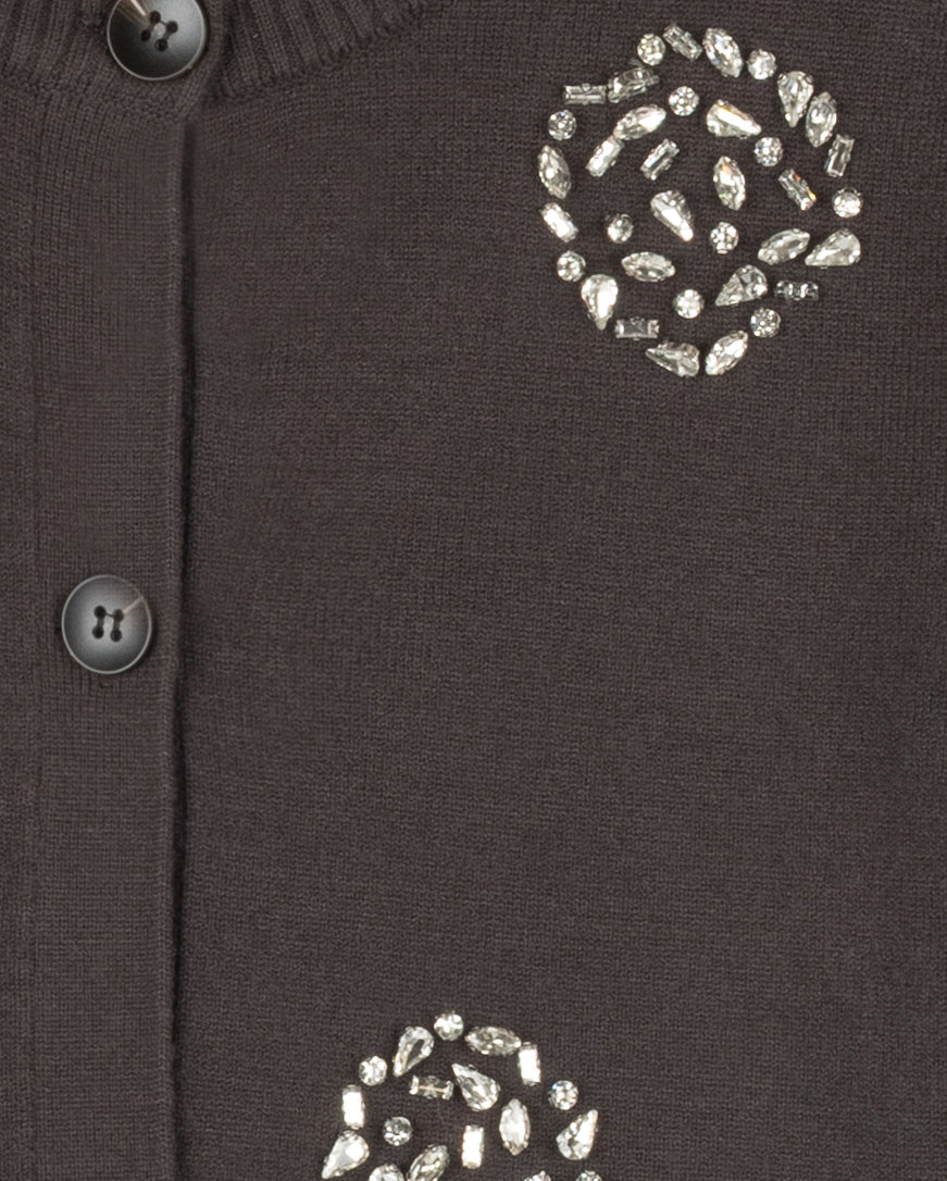 Kylie Polka Dot Rhinestone Cardigan