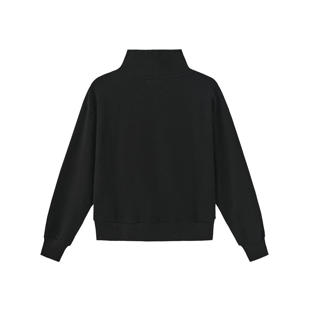 Turtleneck Half-Zip Sweatshirt