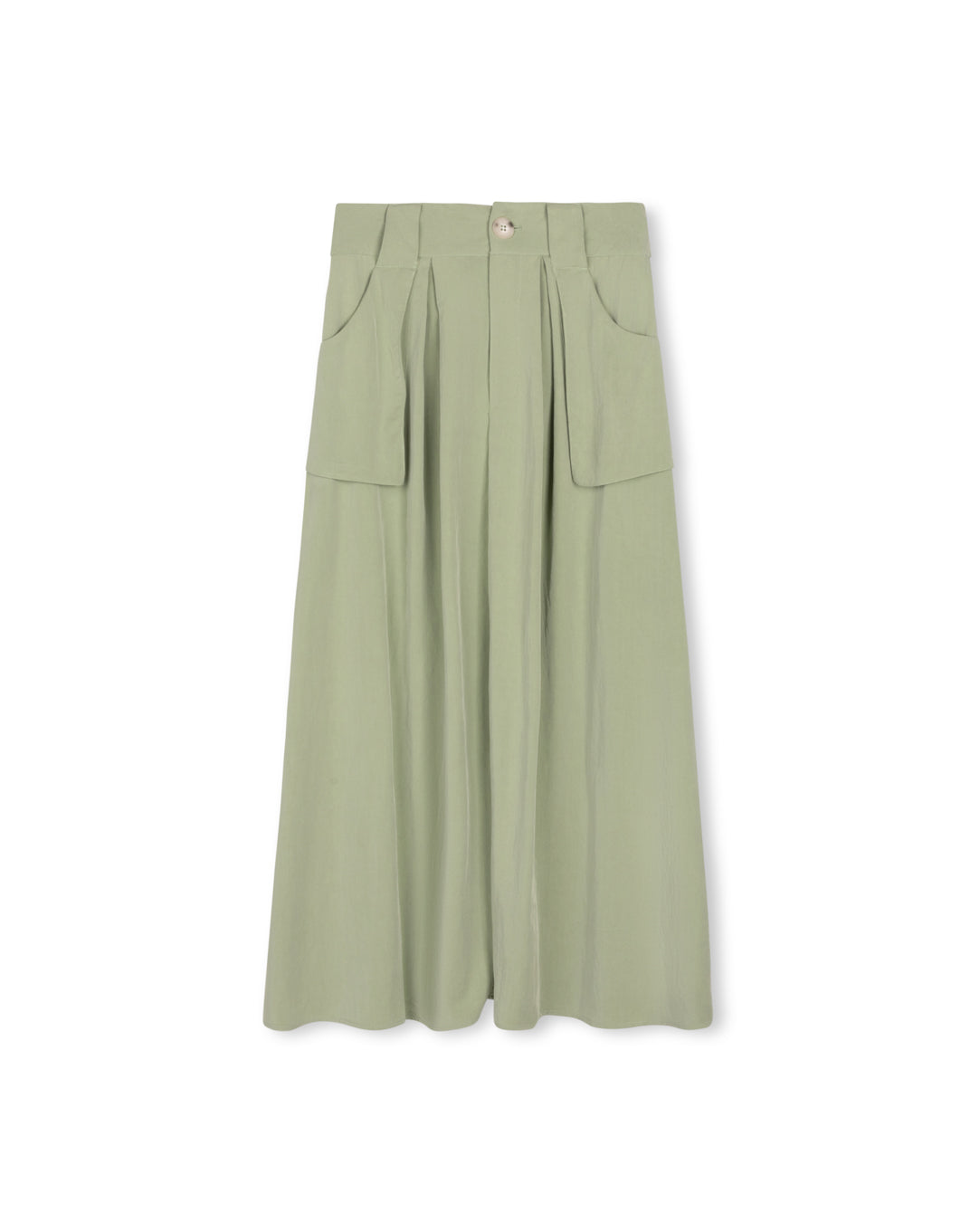 Flowy Maxi Skirt With Pockets W-17056