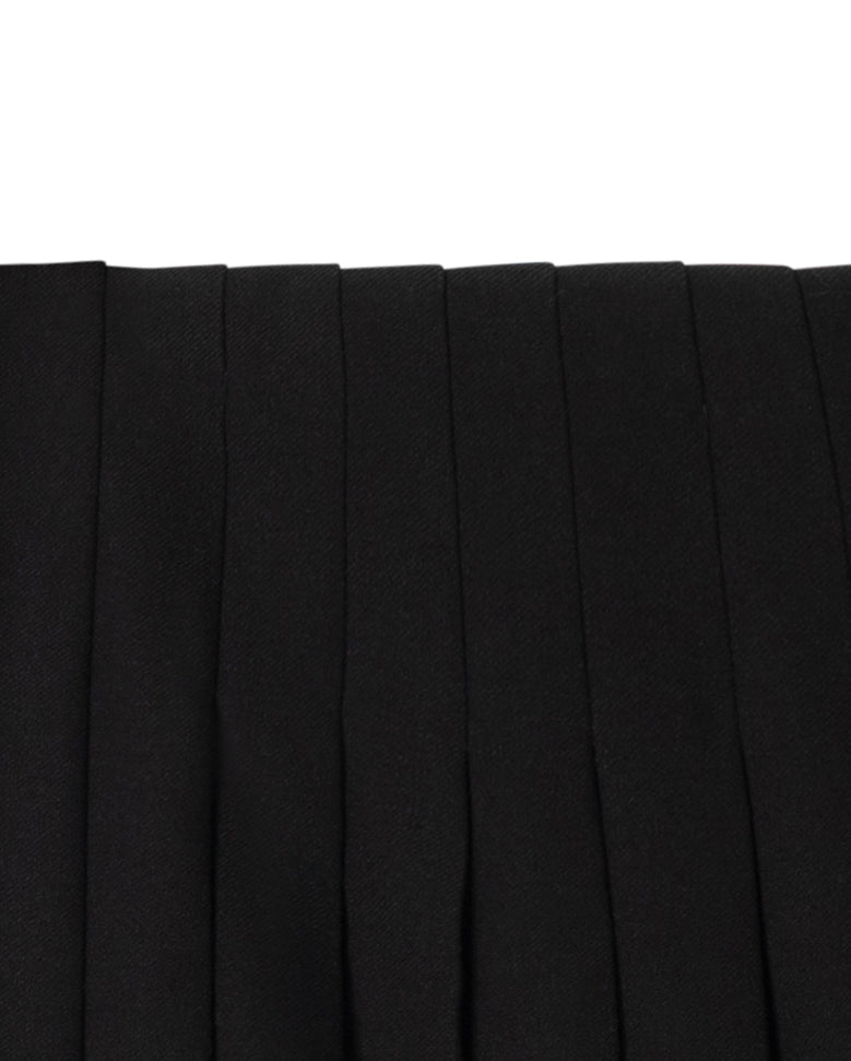 Kylie Textured Wool Skirt