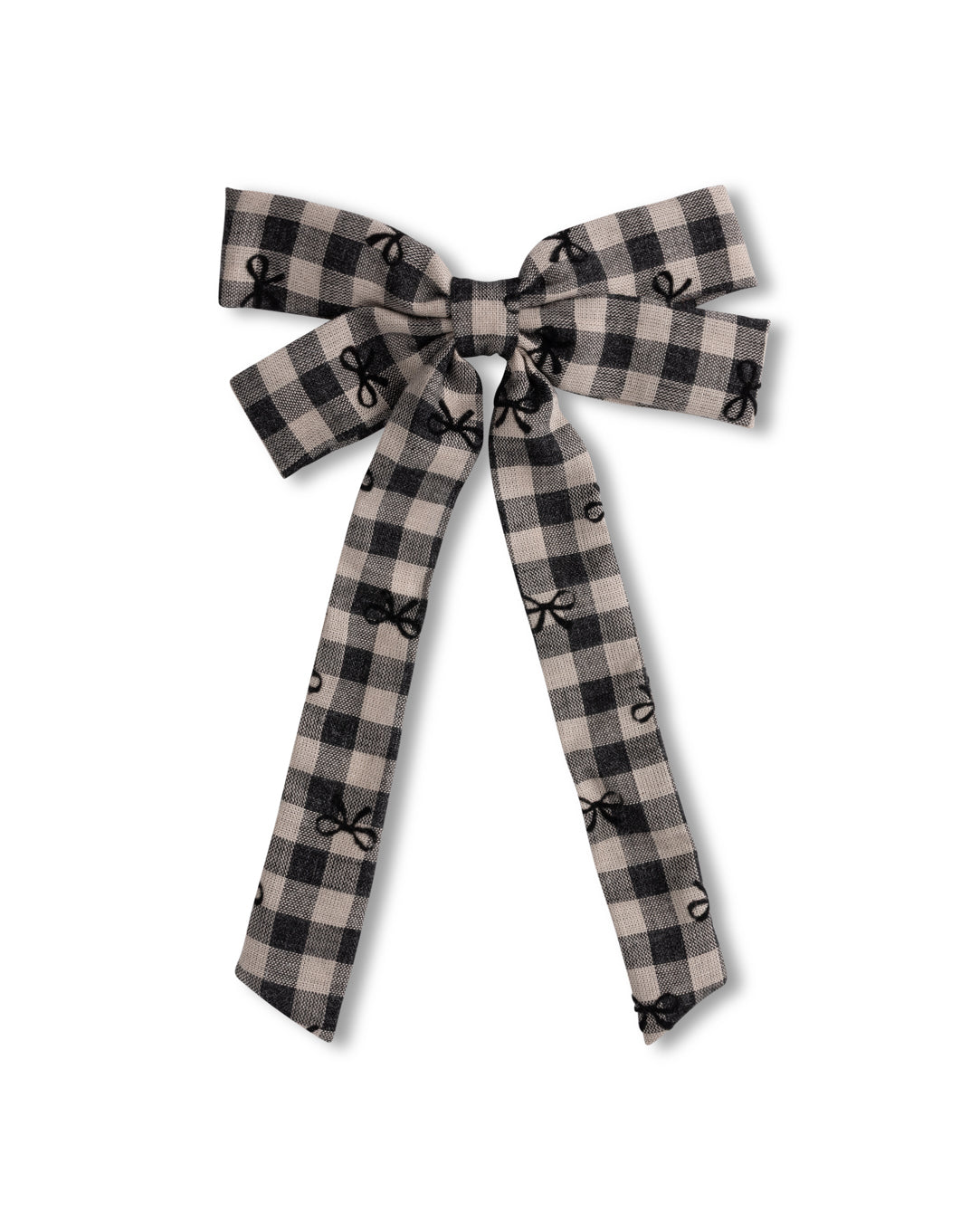 Sherry Plaid Bow C-23340