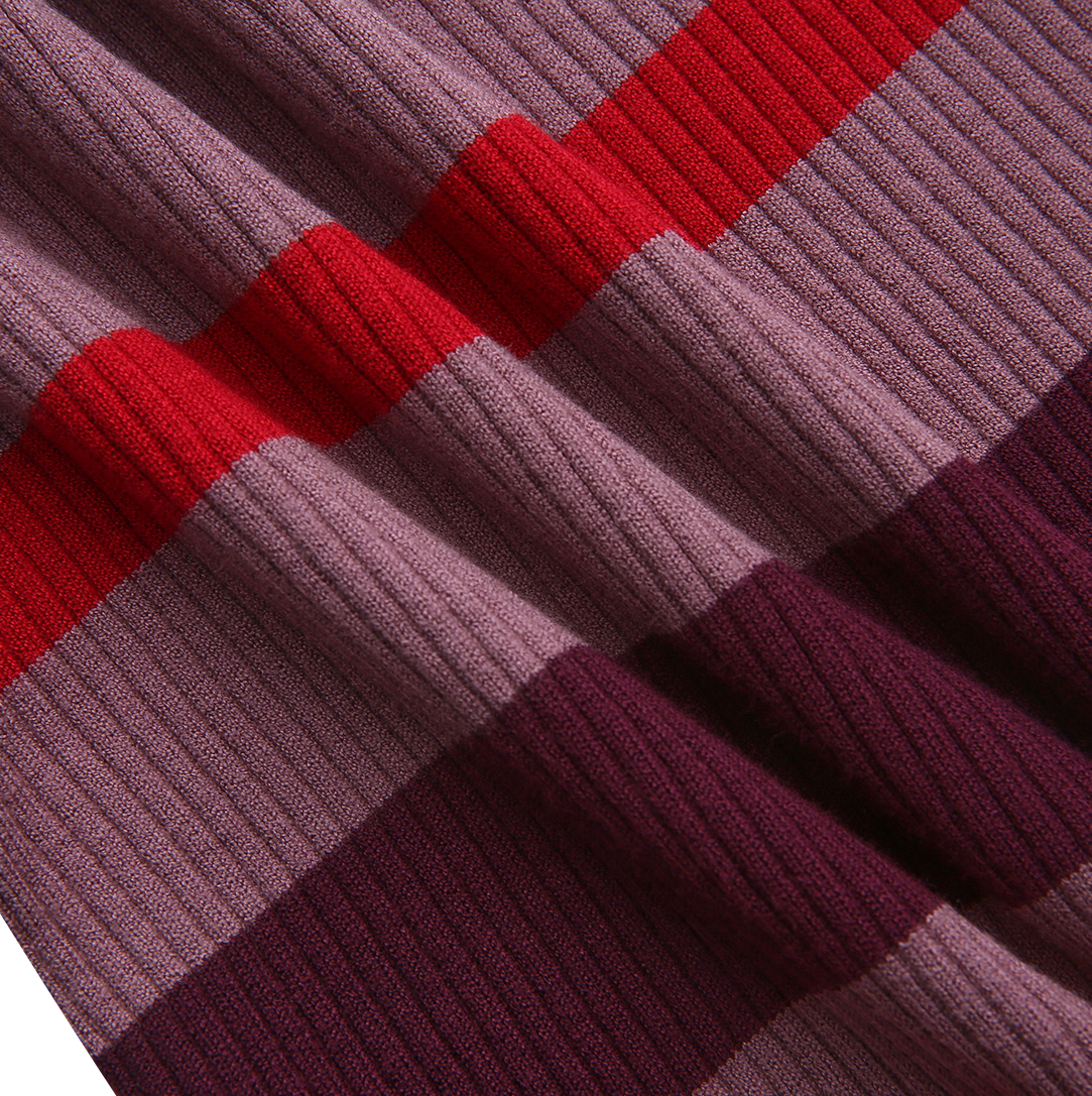 Wide Striped Turtleneck