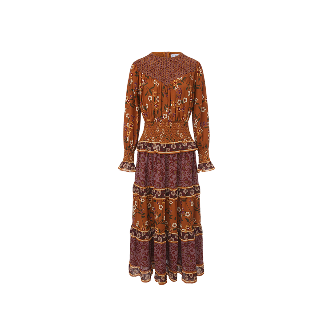 Stitched Smocked Tiered Dress