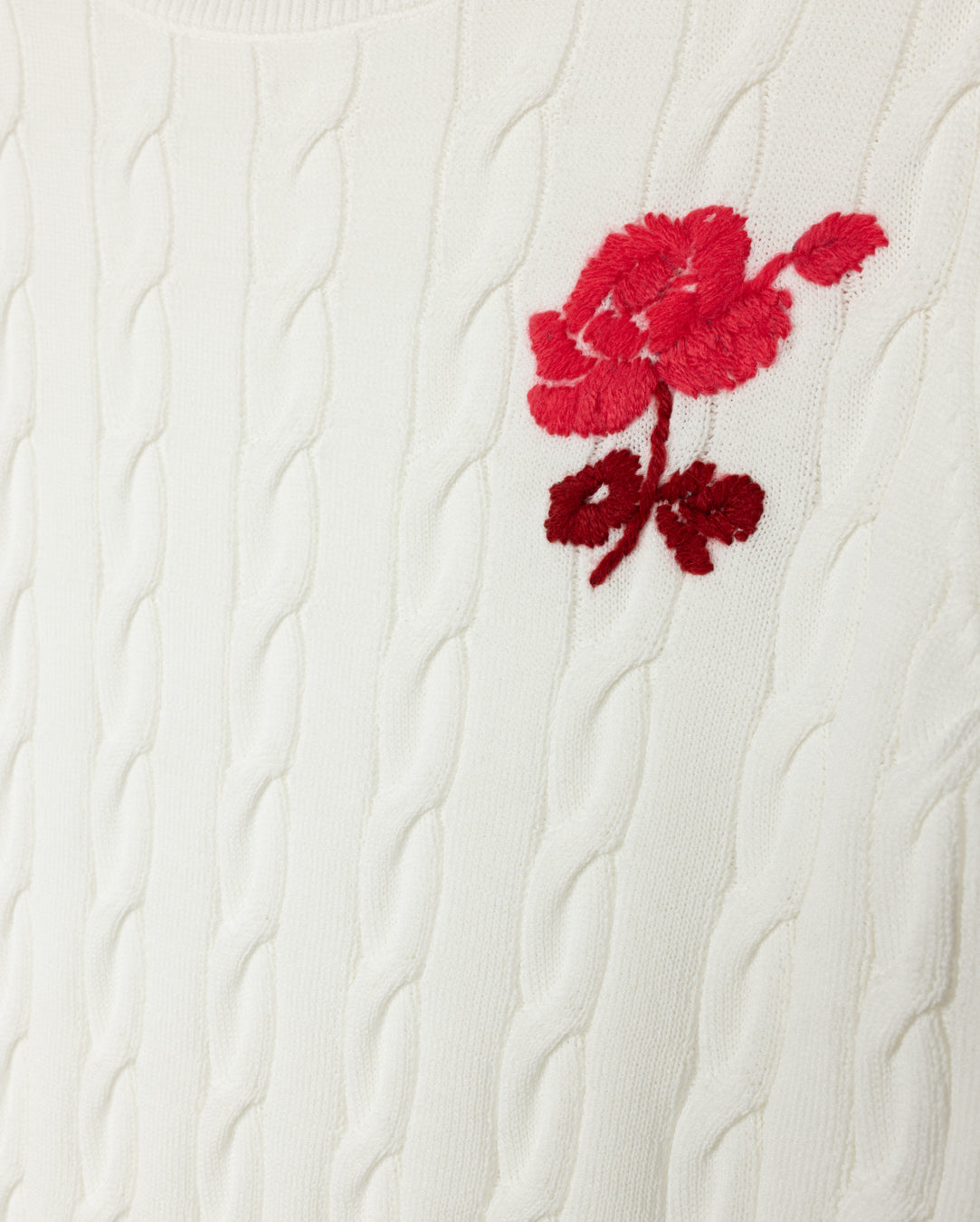 Relay Knit Embroidered Sweater