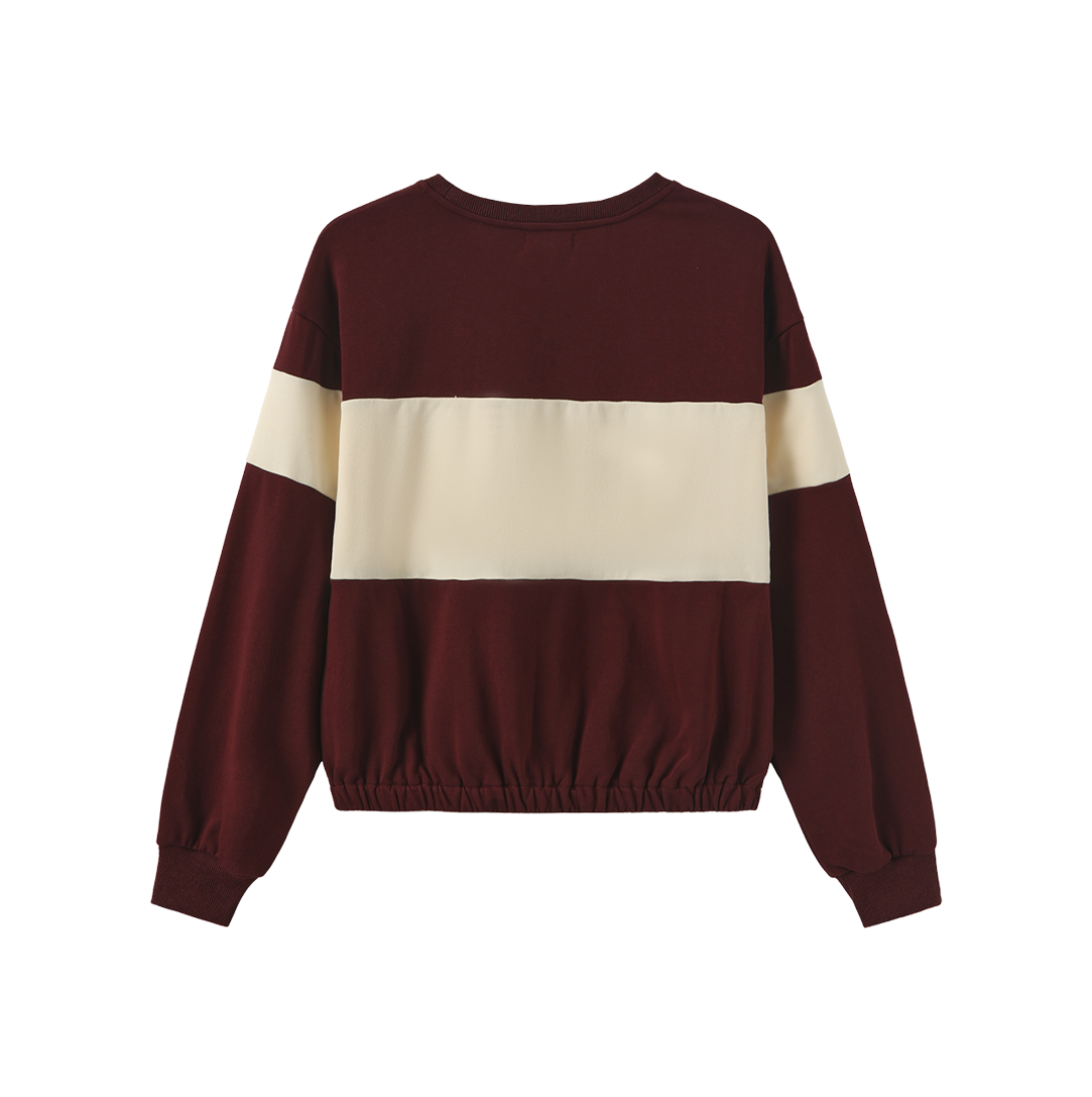 Elastic Hem Sweatshirt